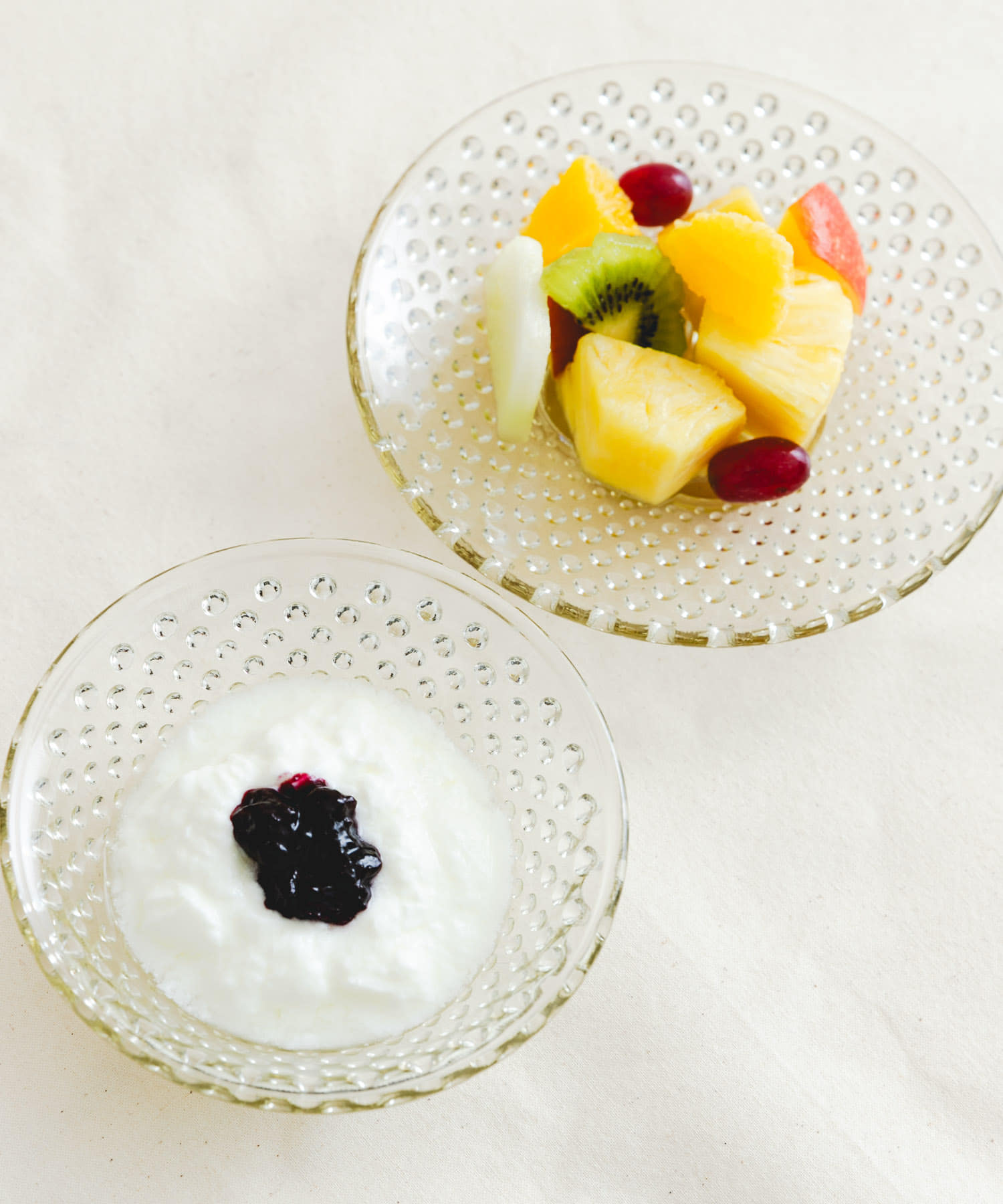 廣田硝子　あられ小皿・小鉢　アンバー - 0