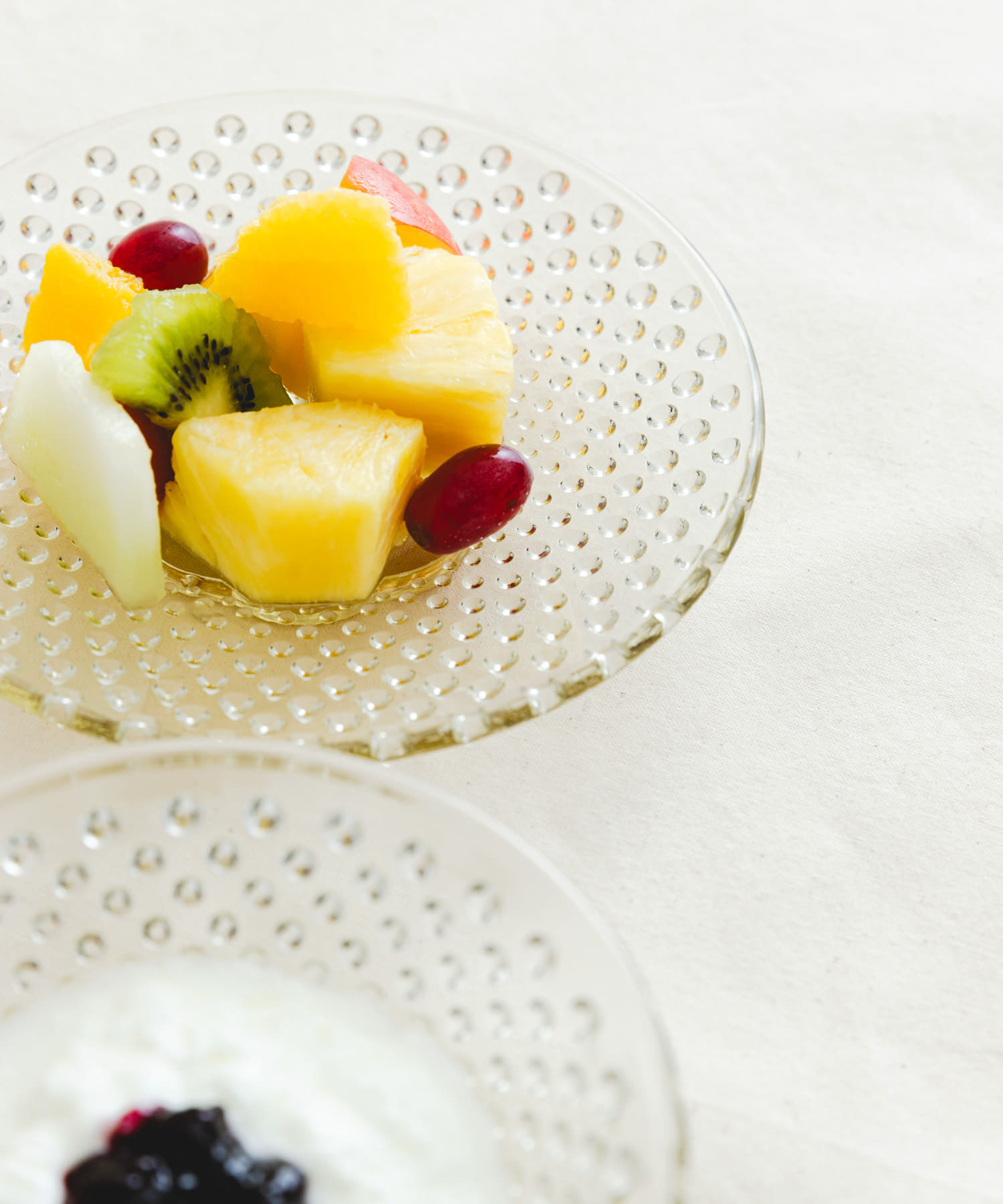 廣田硝子　あられ小皿・小鉢　アンバー - 0