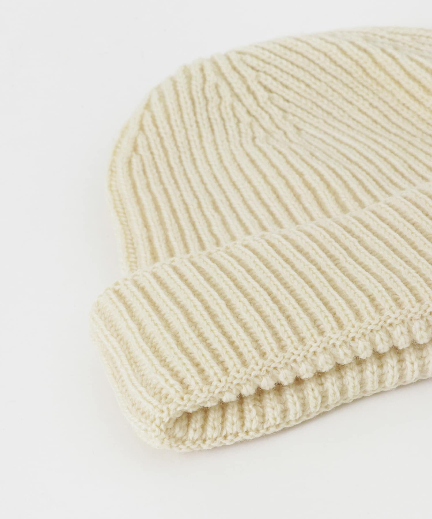 OLDDERBY KNITWEAR　Merino Wool Cap NATURAL -