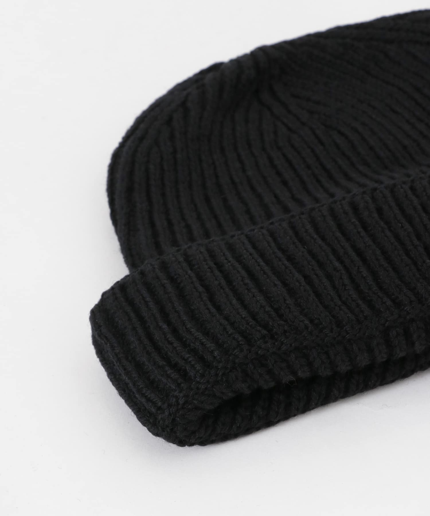 OLDDERBY KNITWEAR　Merino Wool Cap BLACK -