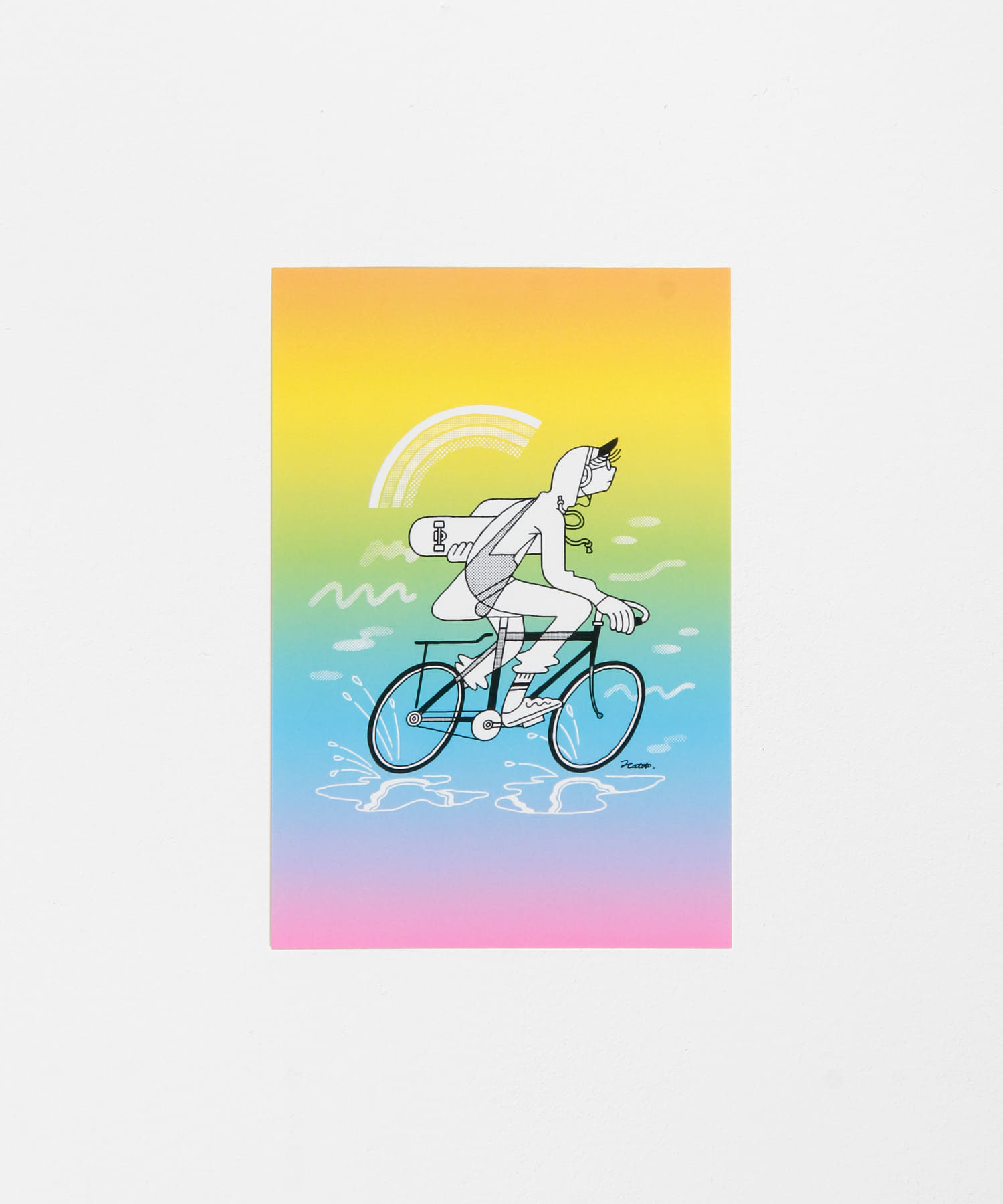 Norikazu Hatta　自転車 ポストカード