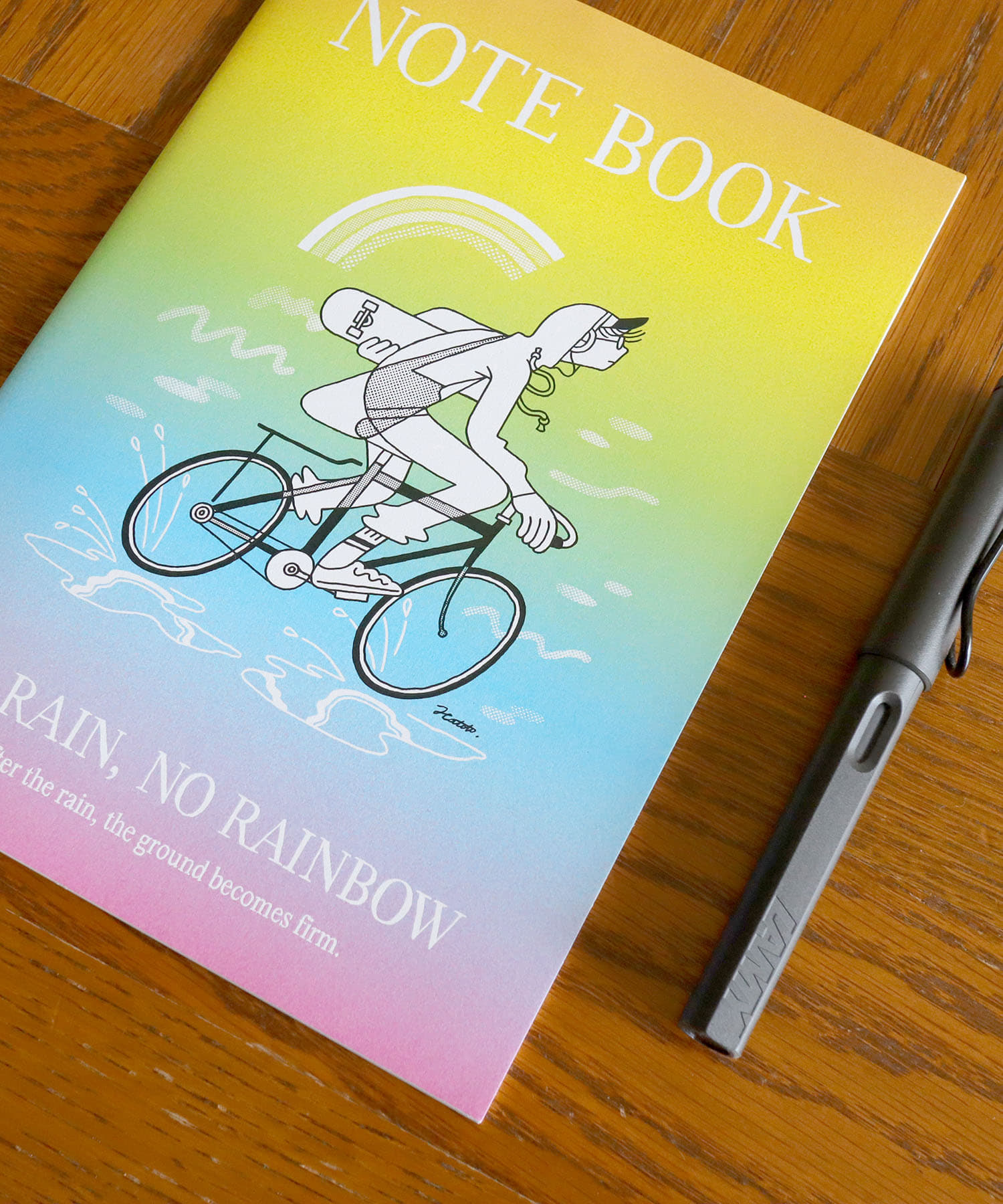 Norikazu Hatta　自転車ミニノート(A5)