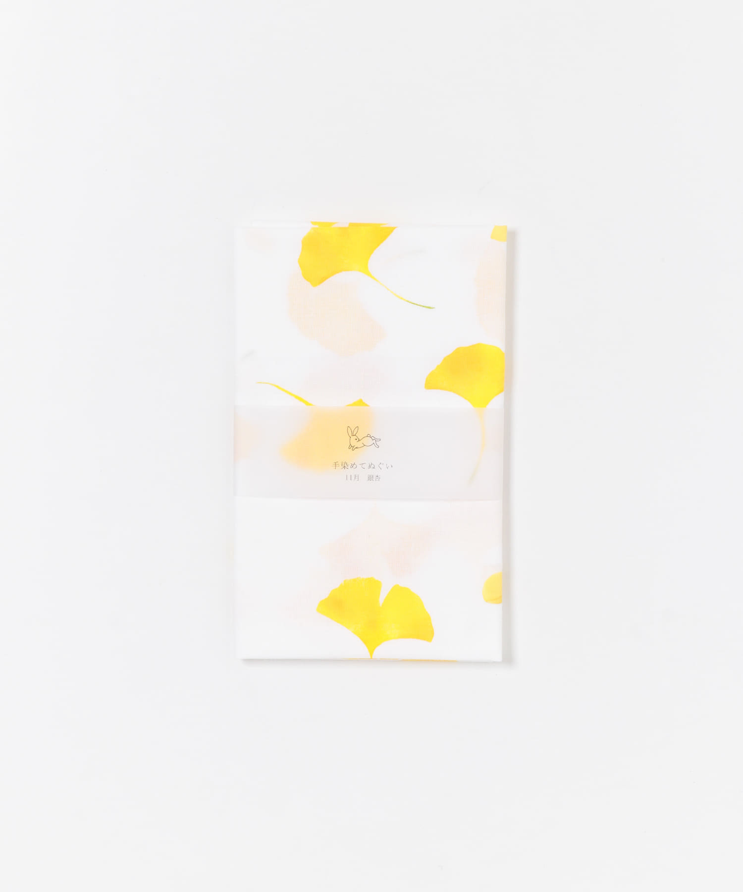 はるかぜ染色工房　11月銀杏手ぬぐい