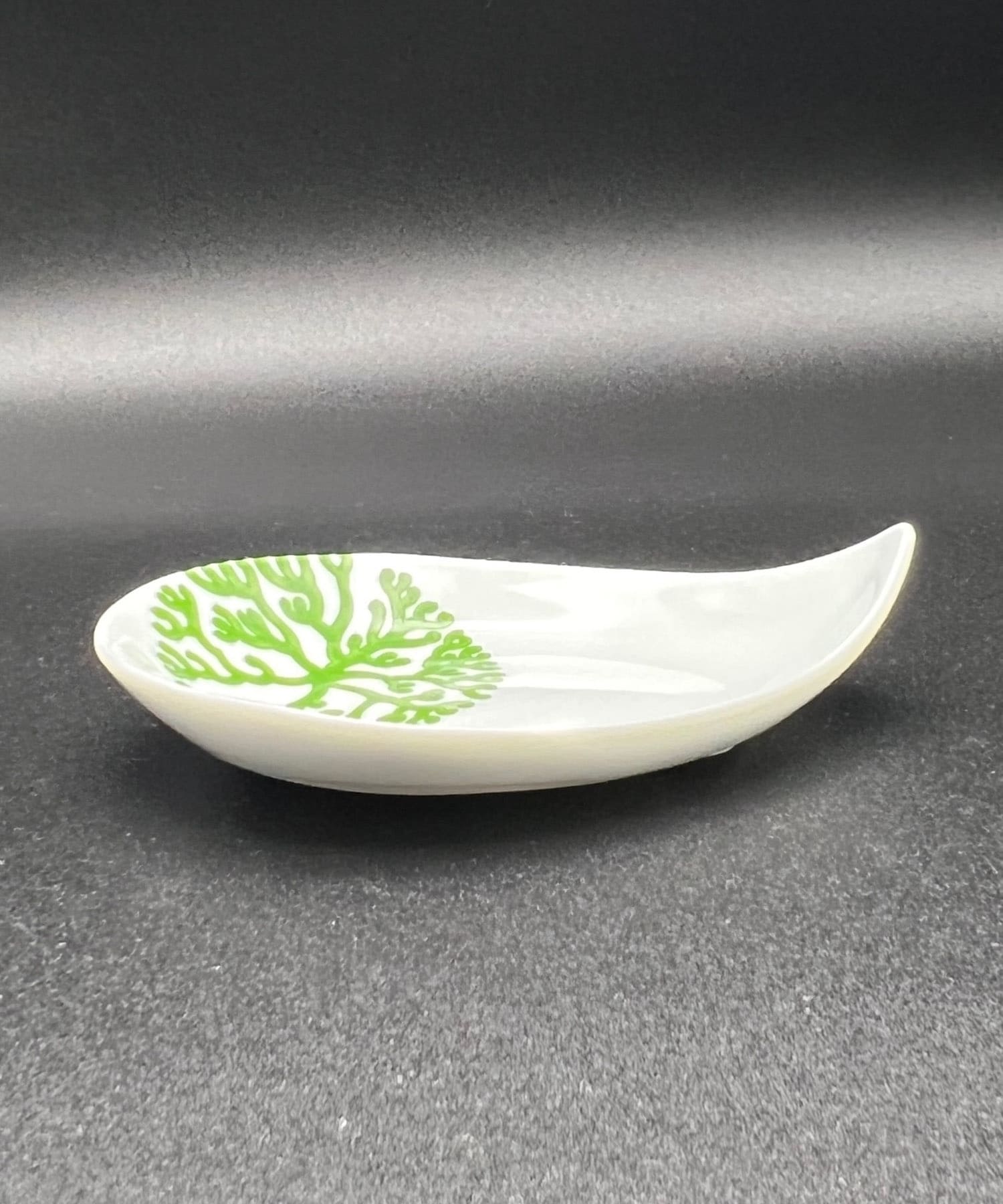寿芳窯　しずく小皿 緑 0