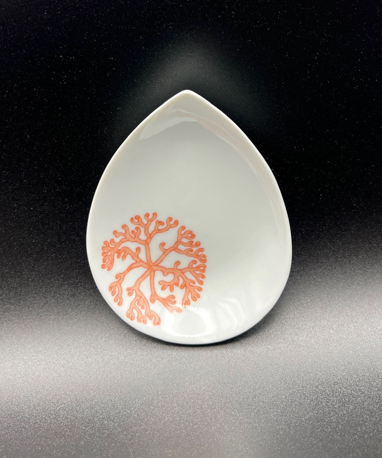寿芳窯　しずく小皿 赤 0