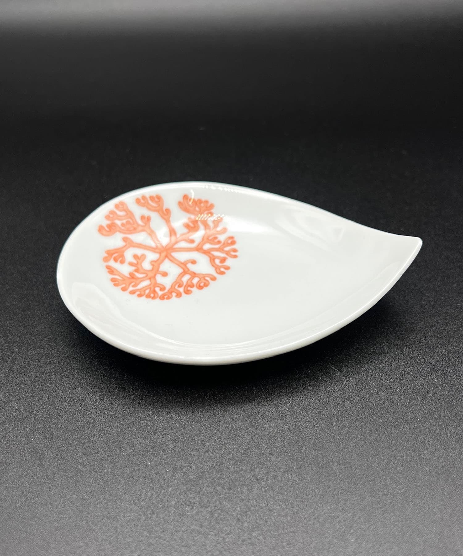 寿芳窯　しずく小皿 赤 0