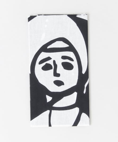 たてまつる　クルス手ぬぐい シスター WHT/BLK one