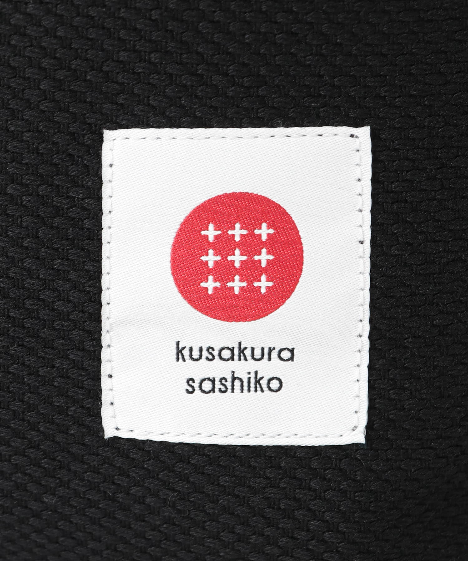 kusakura sashiko　トートバッグM ブラック 0
