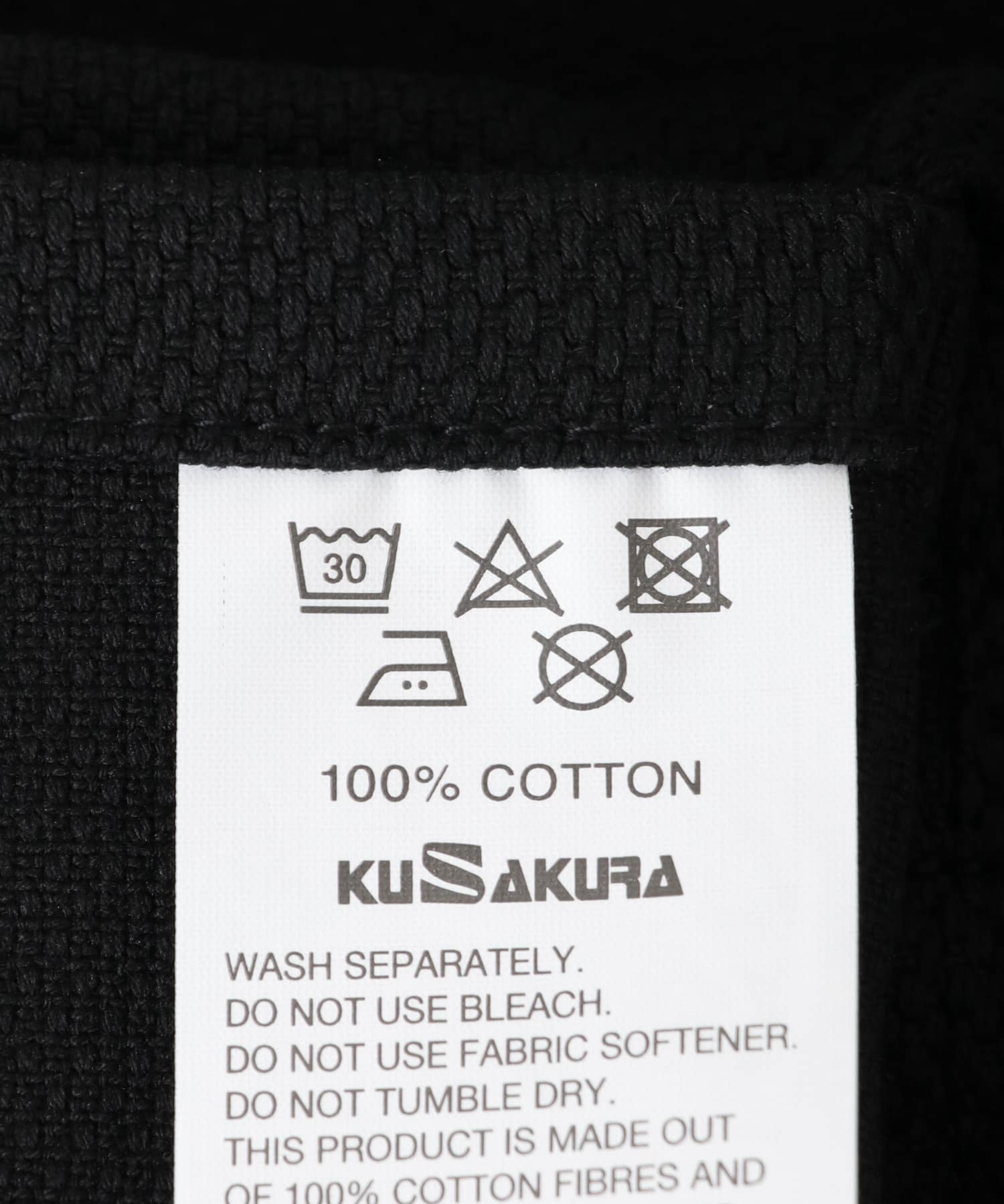 kusakura sashiko　トートバッグM ブラック 0
