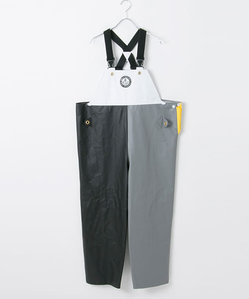 FISHERMAN JAPAN×URBAN RESEARCH　サロペットパンツ BLK×GRY M