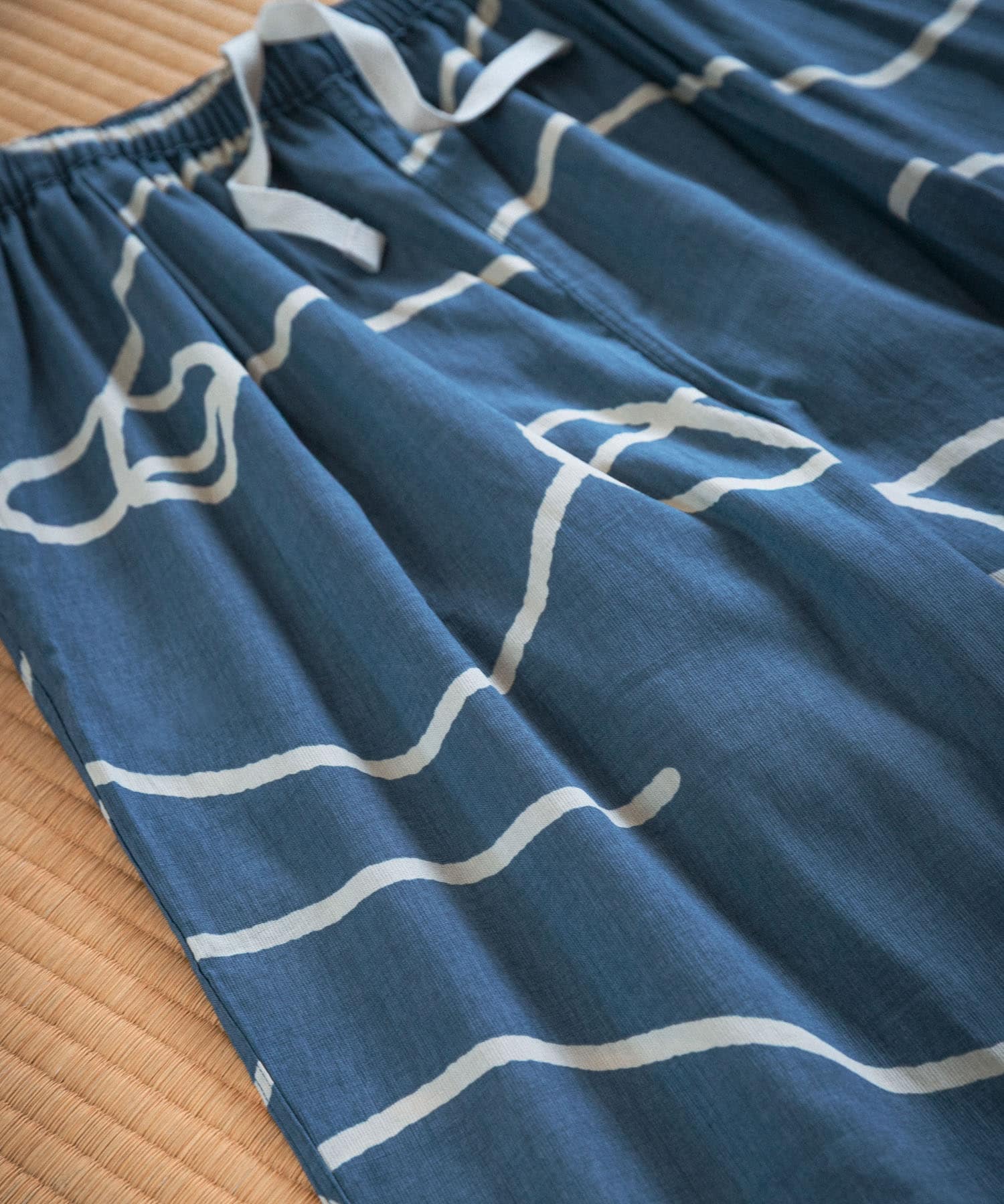 SENTO-GRASHI　「ゆ」pants (long) BLU×OFF M/L