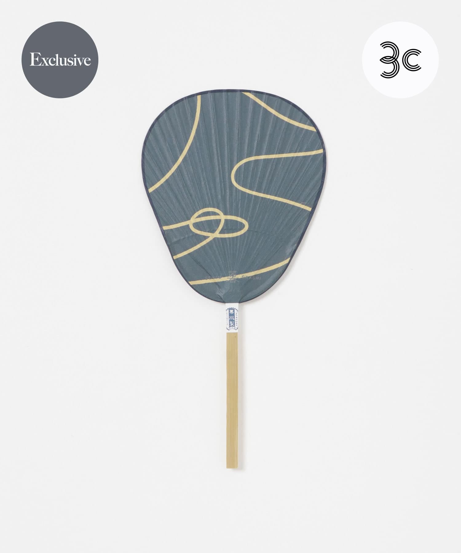 『別注』栗川商店×URBAN RESEARCH　「ゆ」uchiwa BLU×OFF one