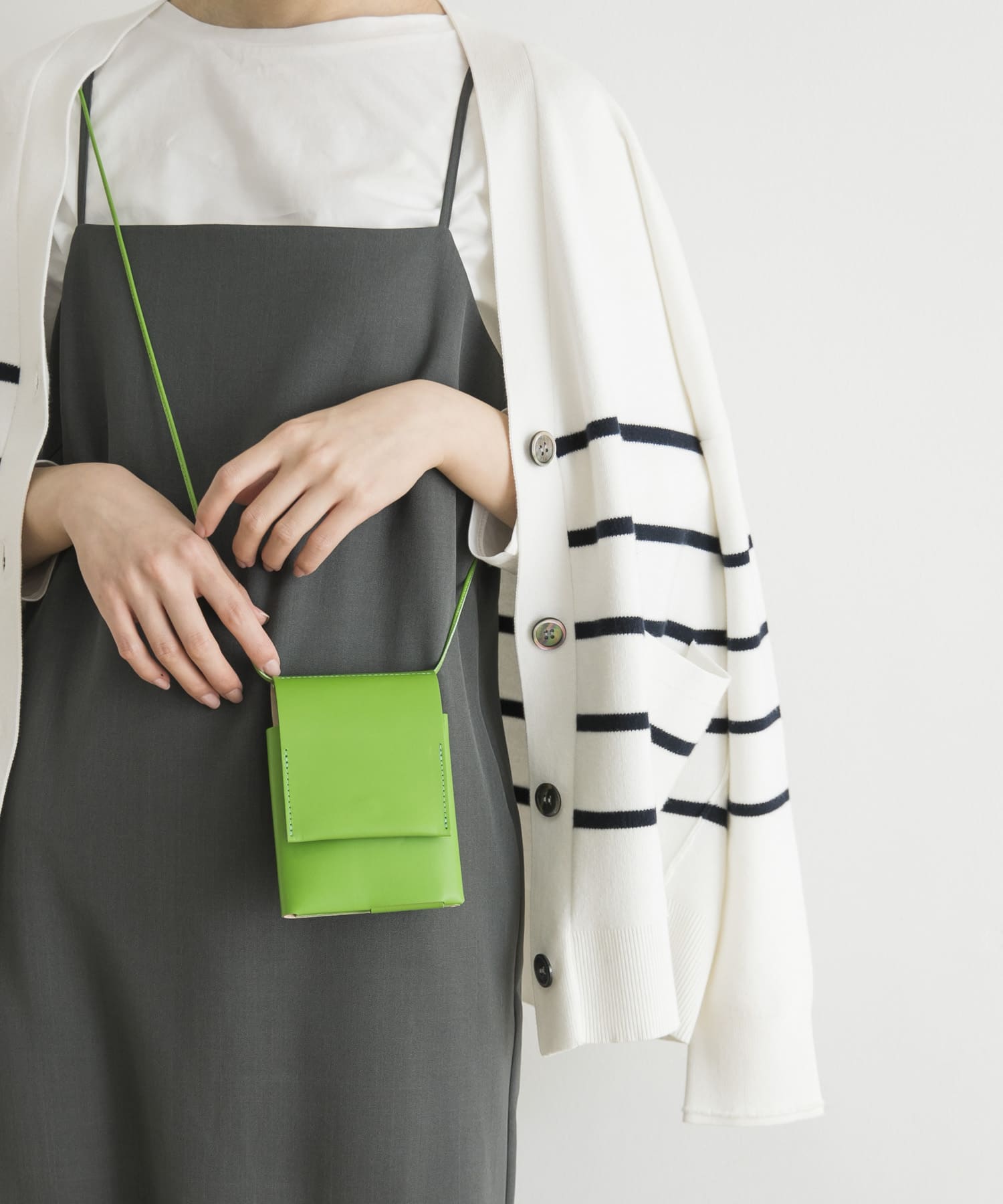 MARROW　STRING WALLET AppleGreen -