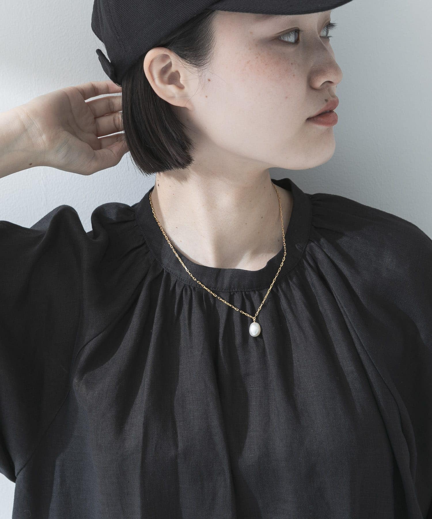 MARIHA　月の夢レクタングルチェーン45cm GD -