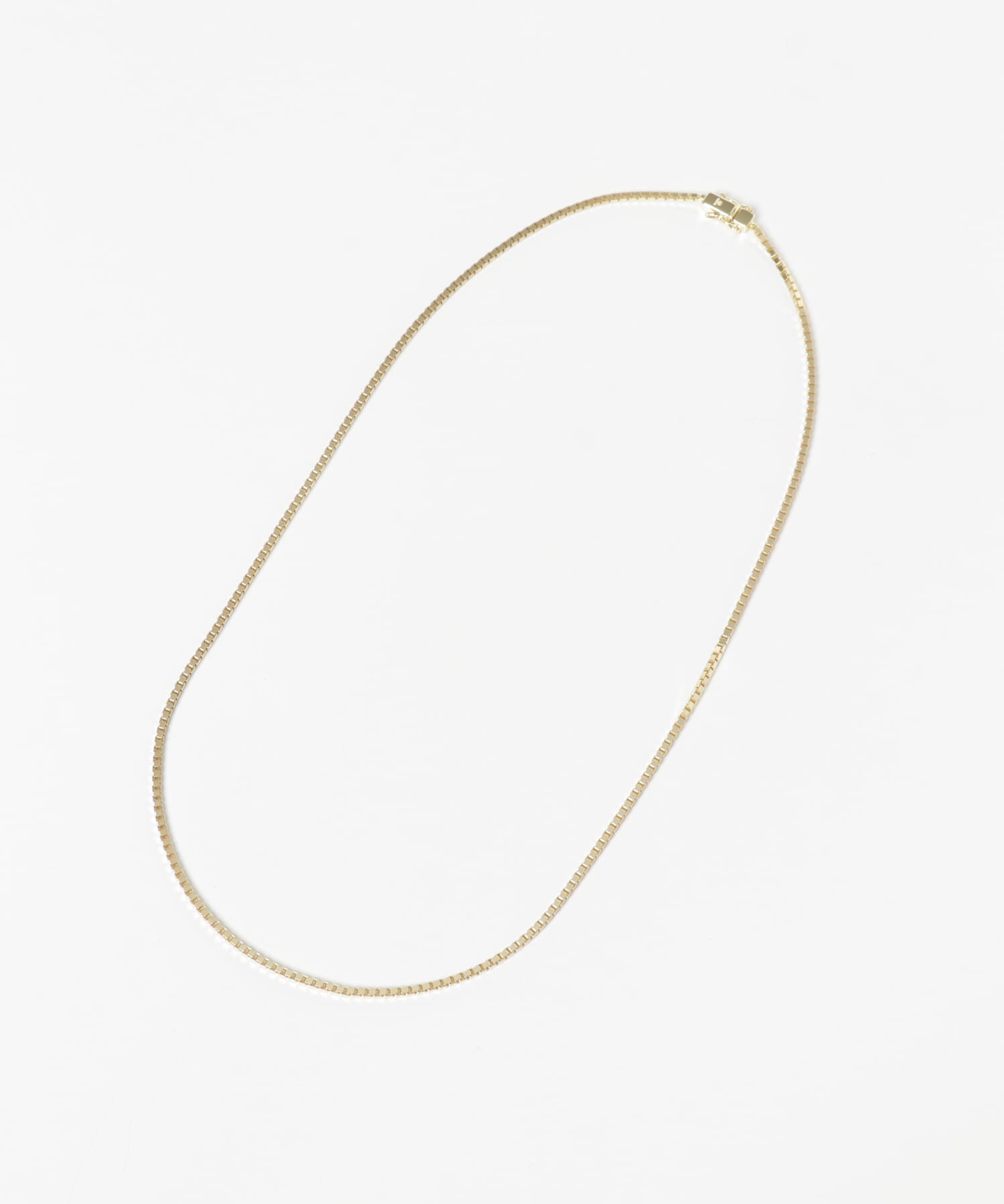 TOM WOOD　Square Chain Gold Necklace GOLD 20.5