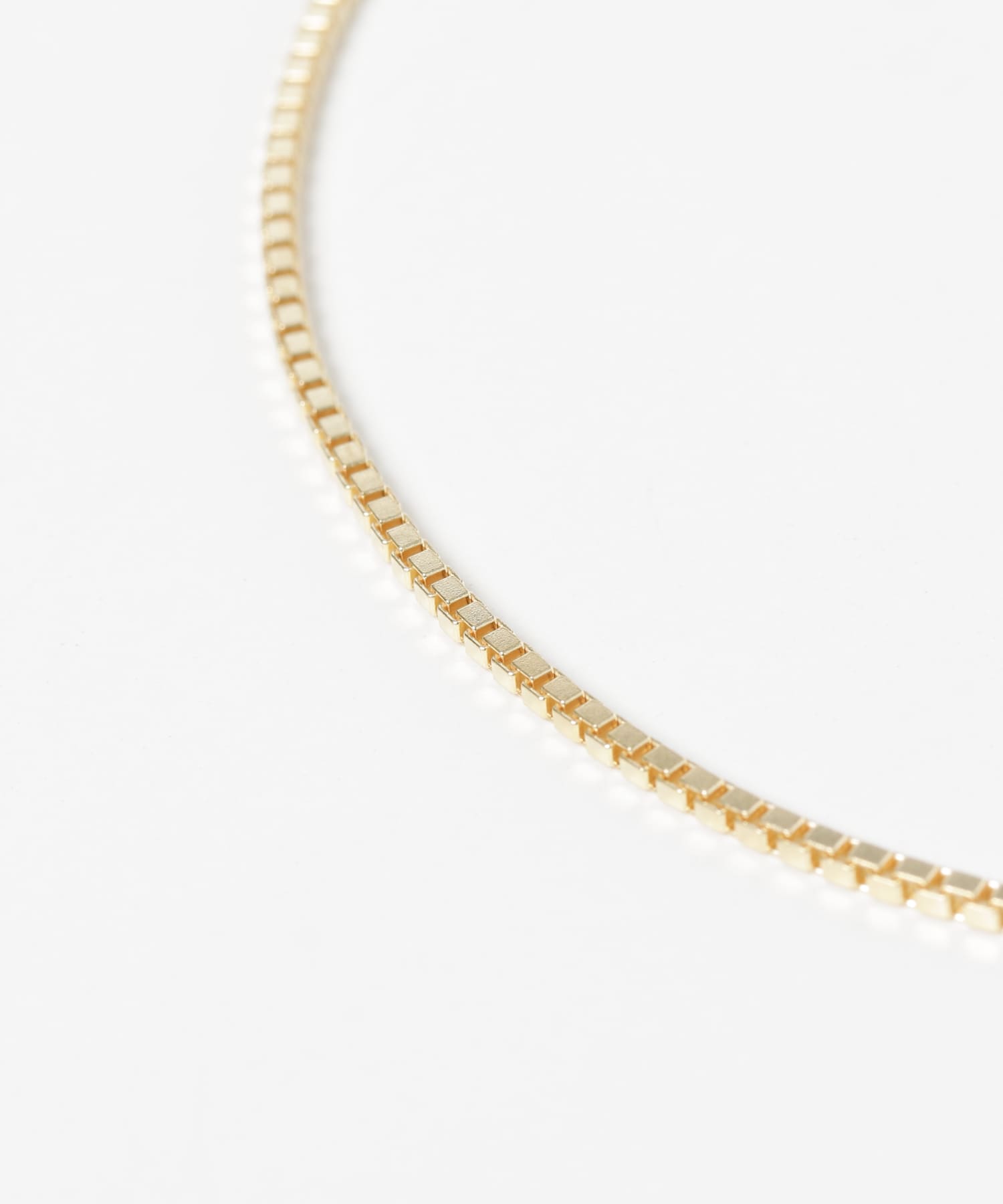 TOM WOOD　Square Chain Gold Necklace GOLD 20.5