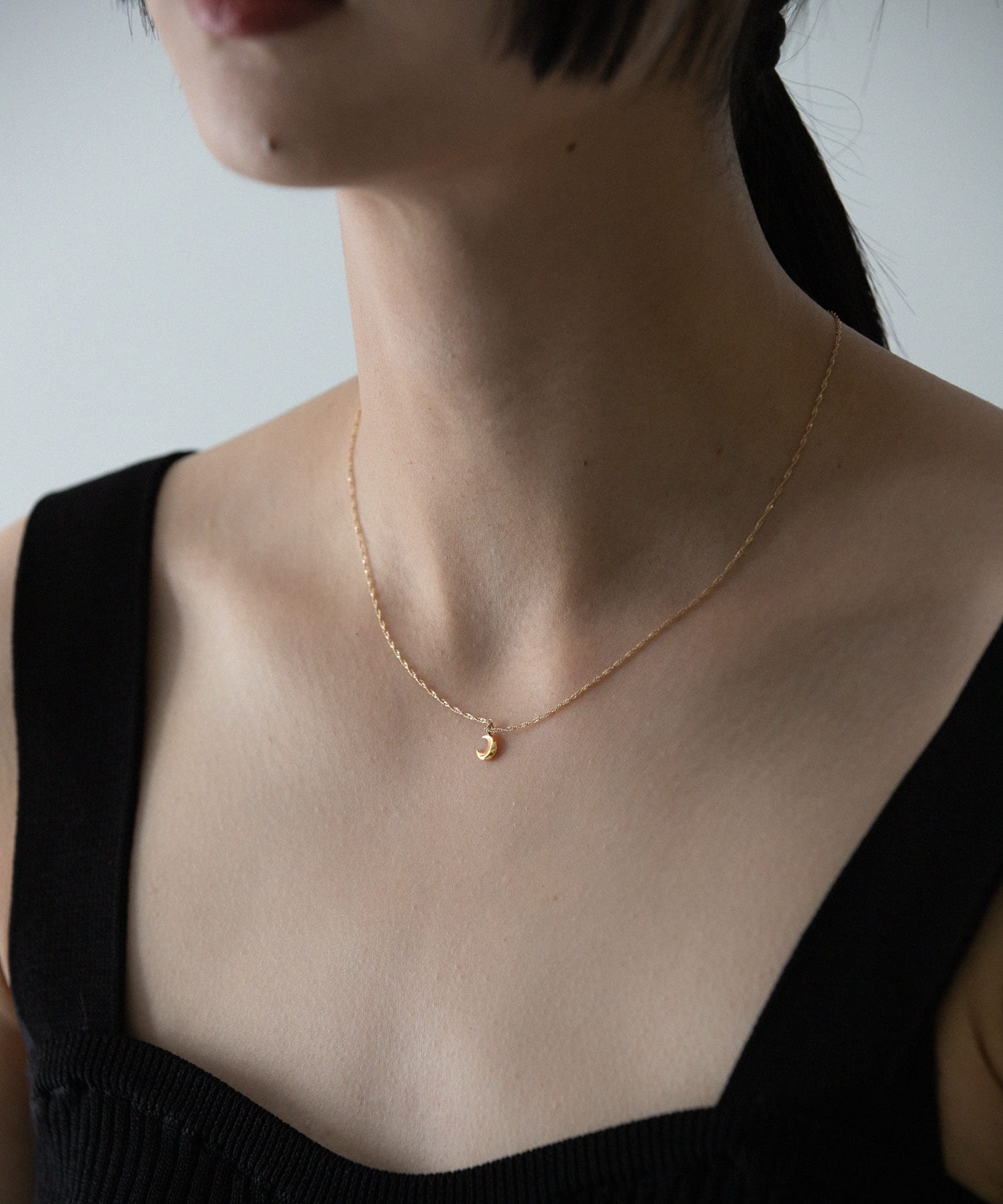 ff by decor urban research　ムーンネックレス GOLD -