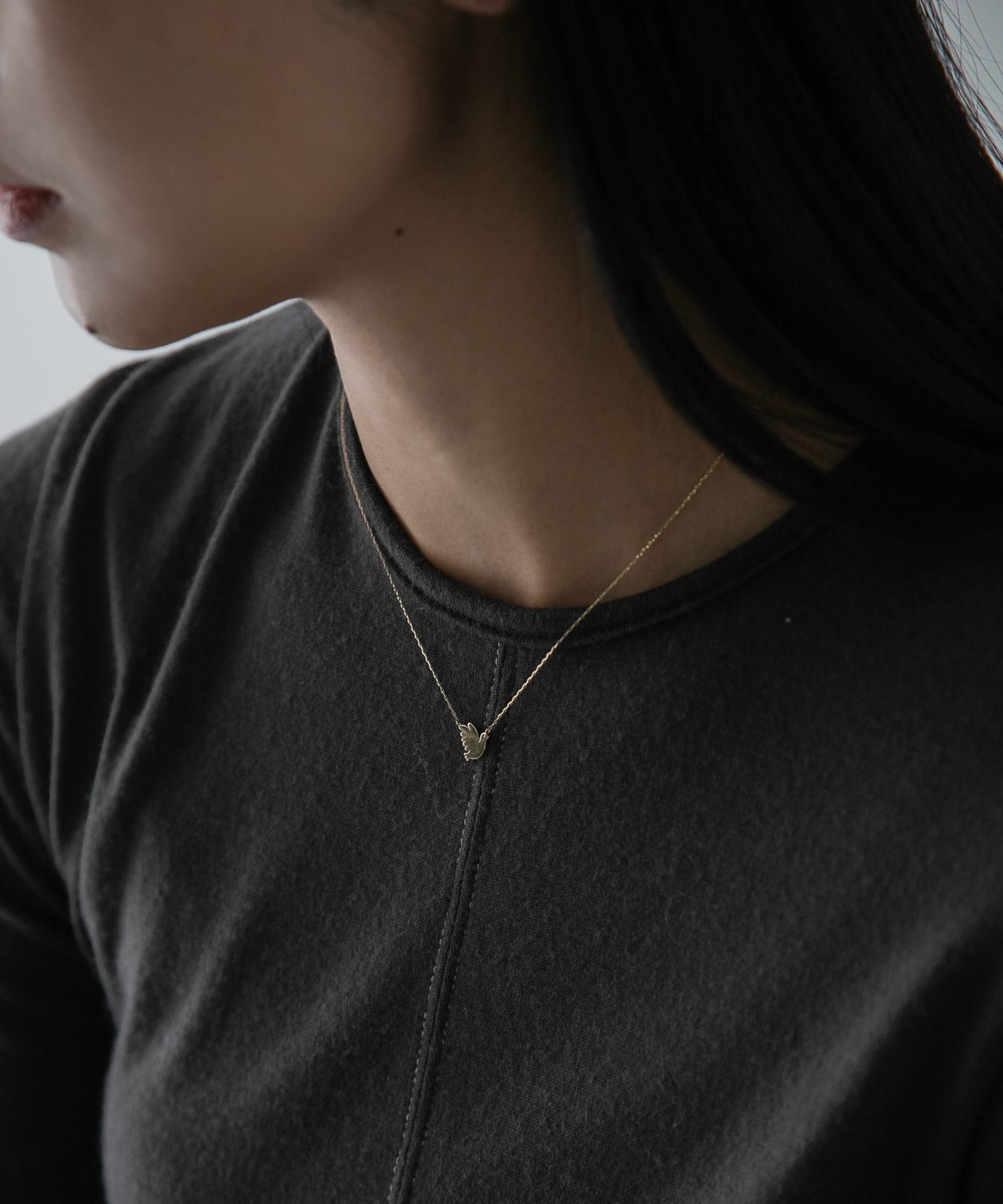 ff by decor urban research　バードネックレス K10YG -