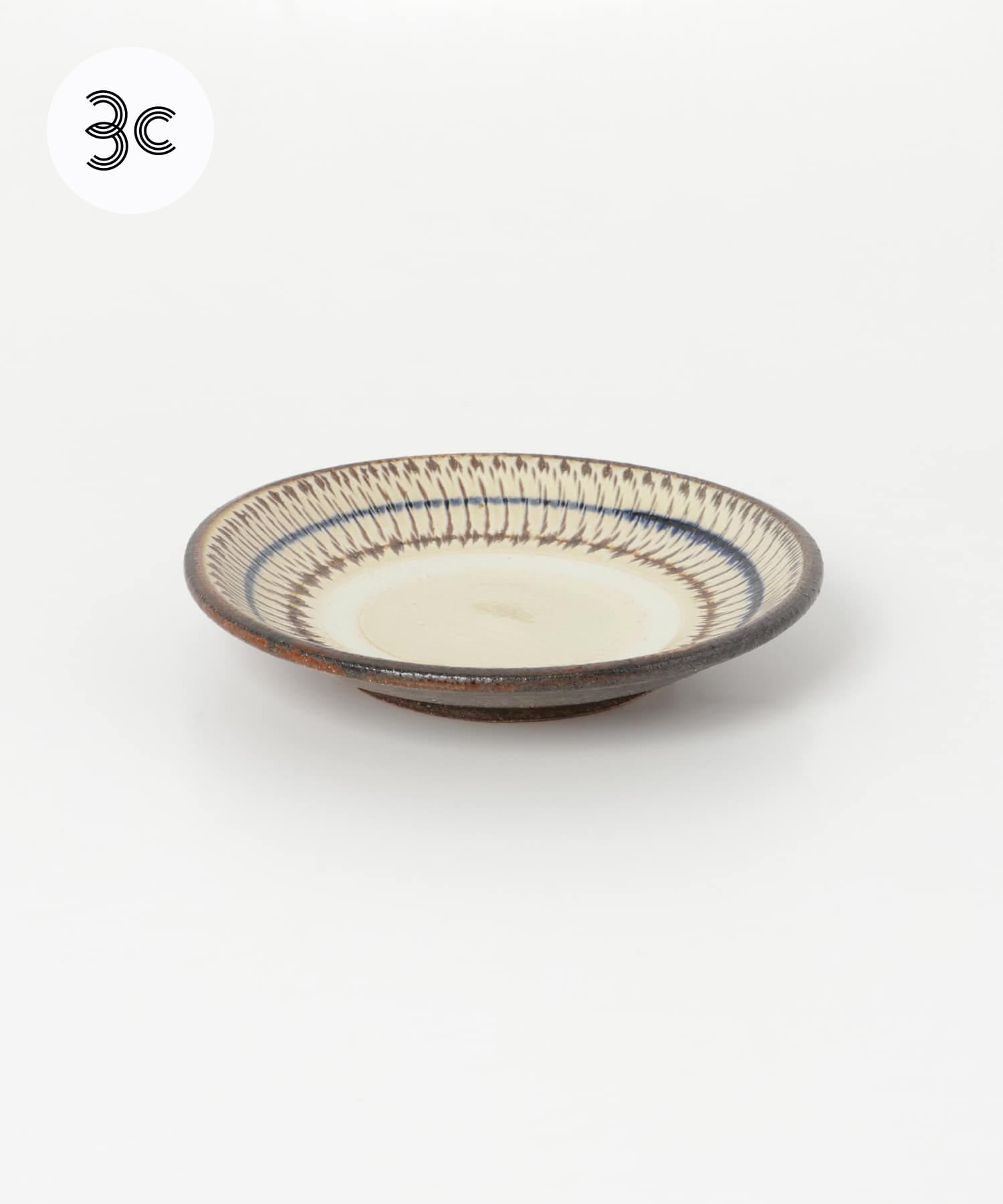 小代焼井上尚之　五寸皿(トビカンナ)