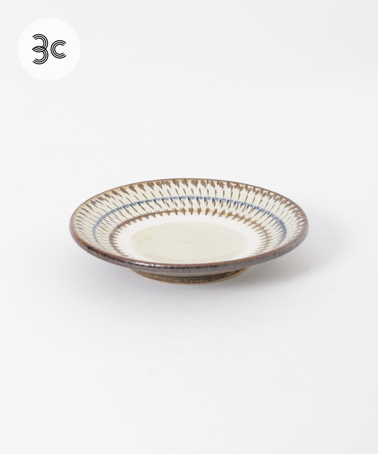 小代焼井上尚之　五寸皿(トビカンナ)