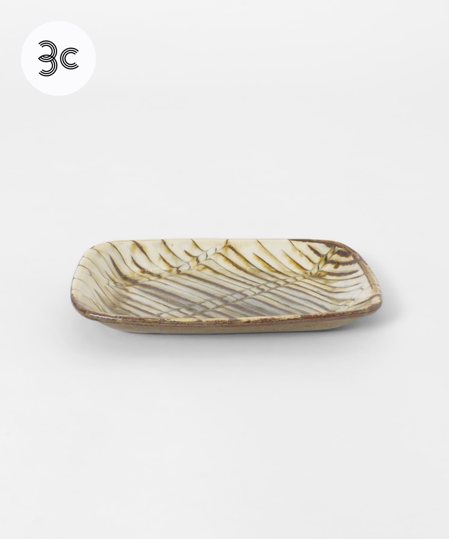 小代焼井上尚之　スリップ角皿大 その他4 -