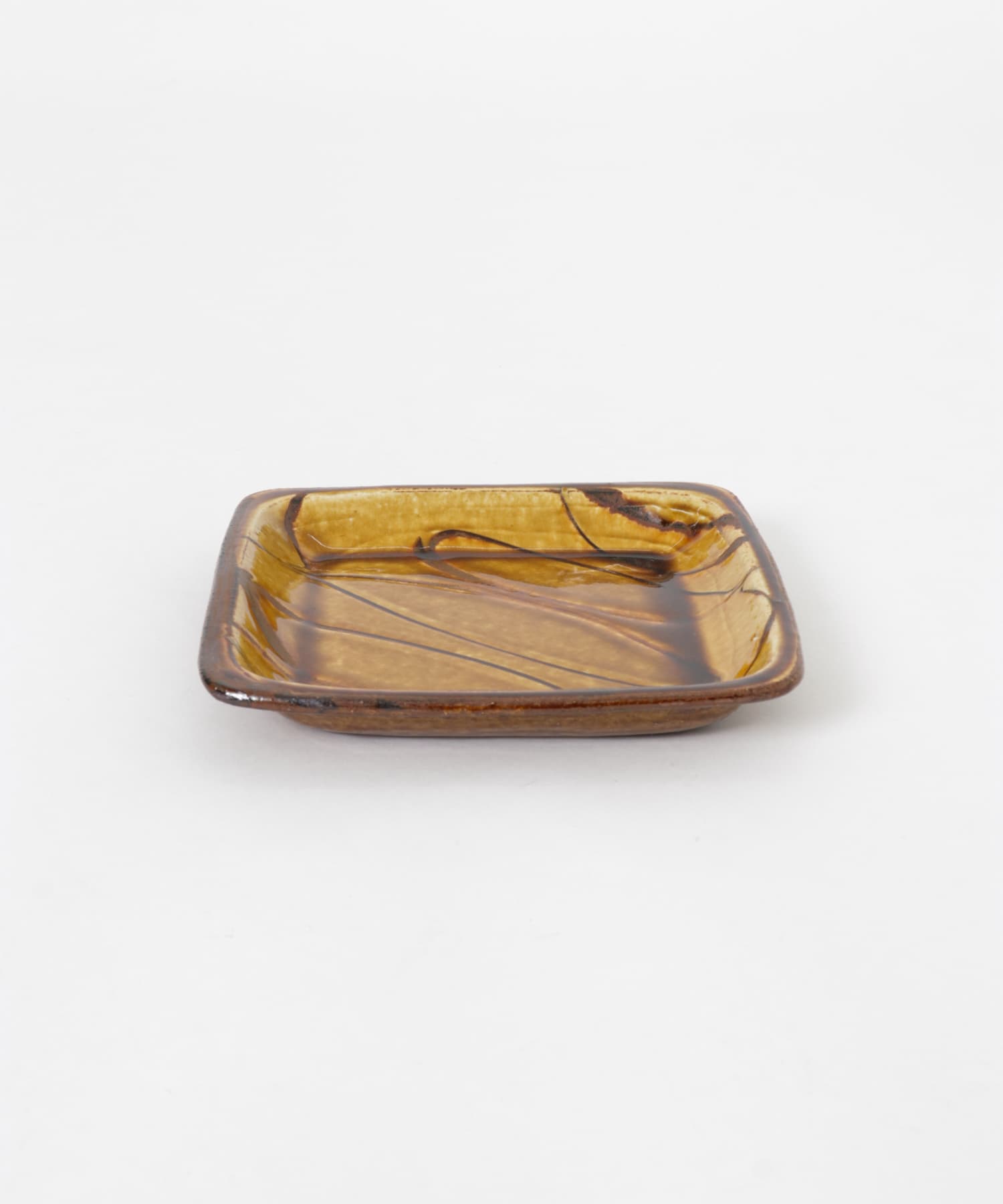 小代焼井上尚之　スリップ正方皿