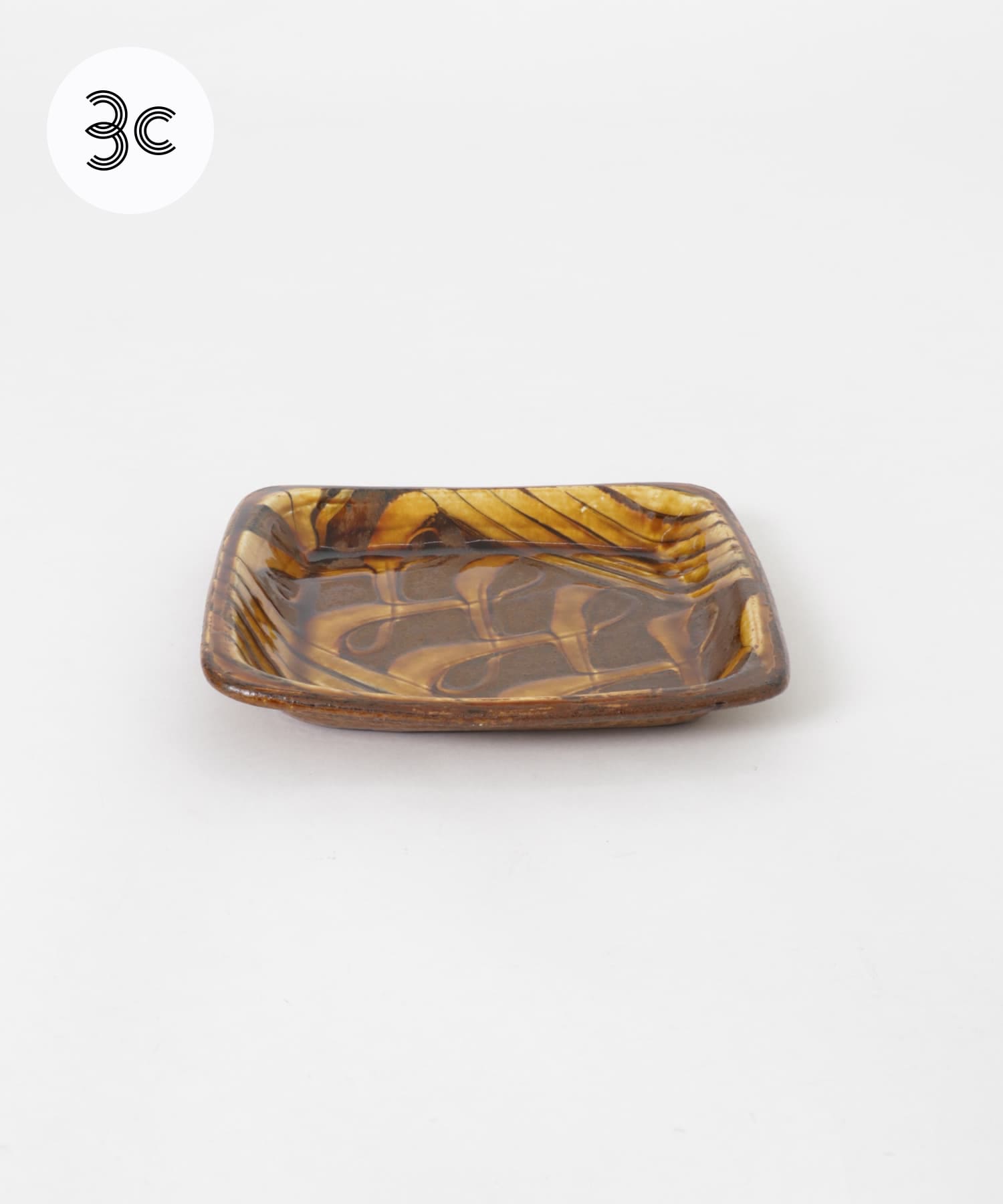 小代焼井上尚之　スリップ正方皿 その他5 -