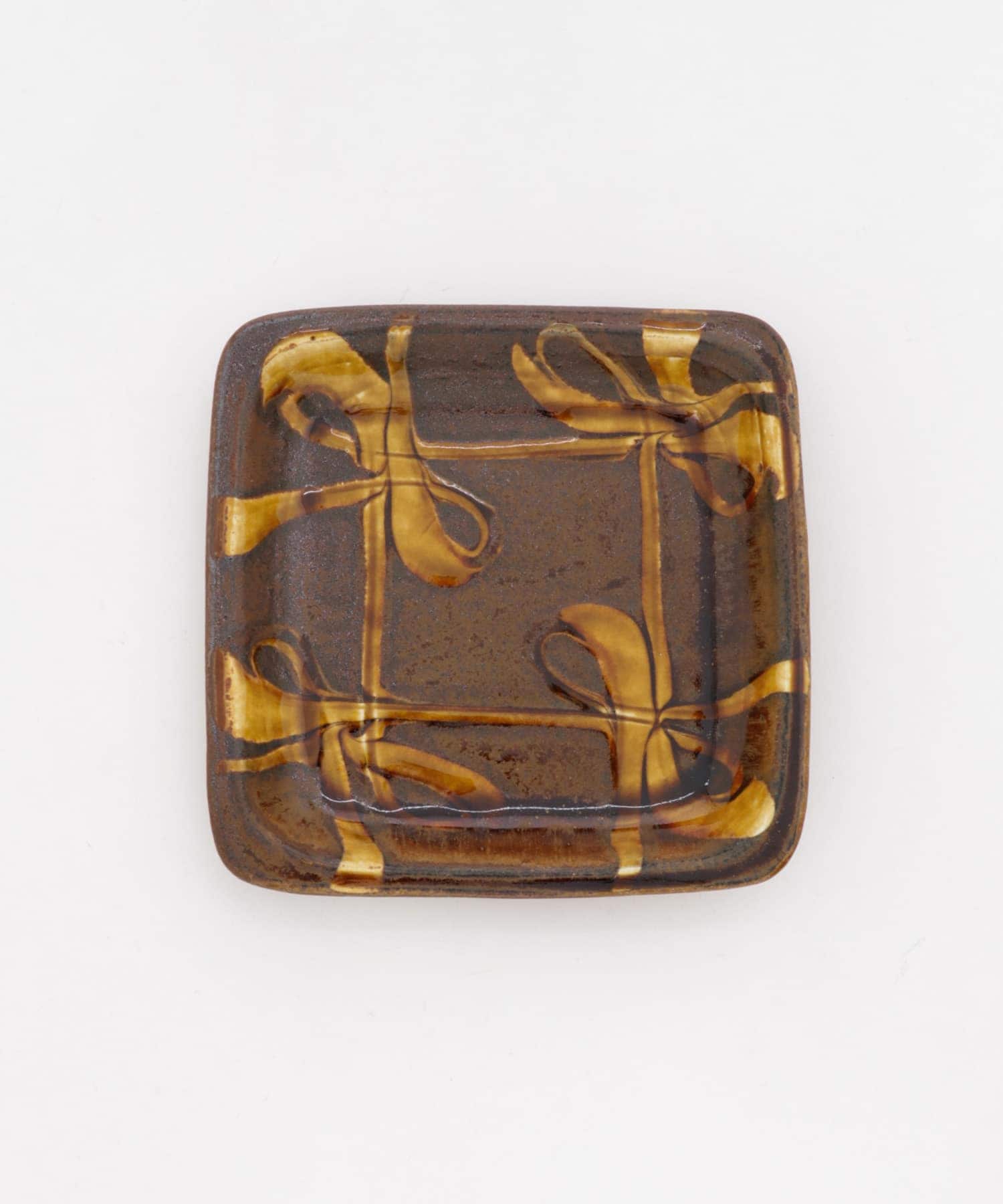 小代焼井上尚之　スリップ正方皿 その他6 -