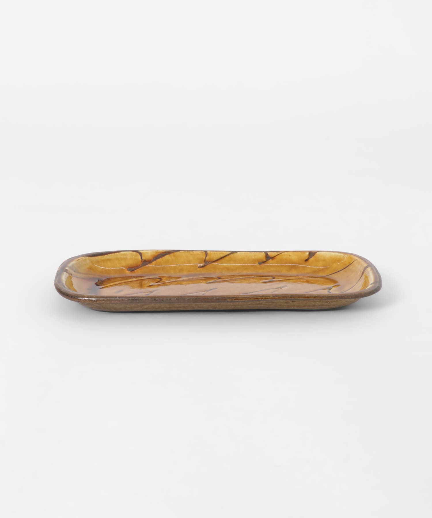 小代焼井上尚之　スリップ長方皿