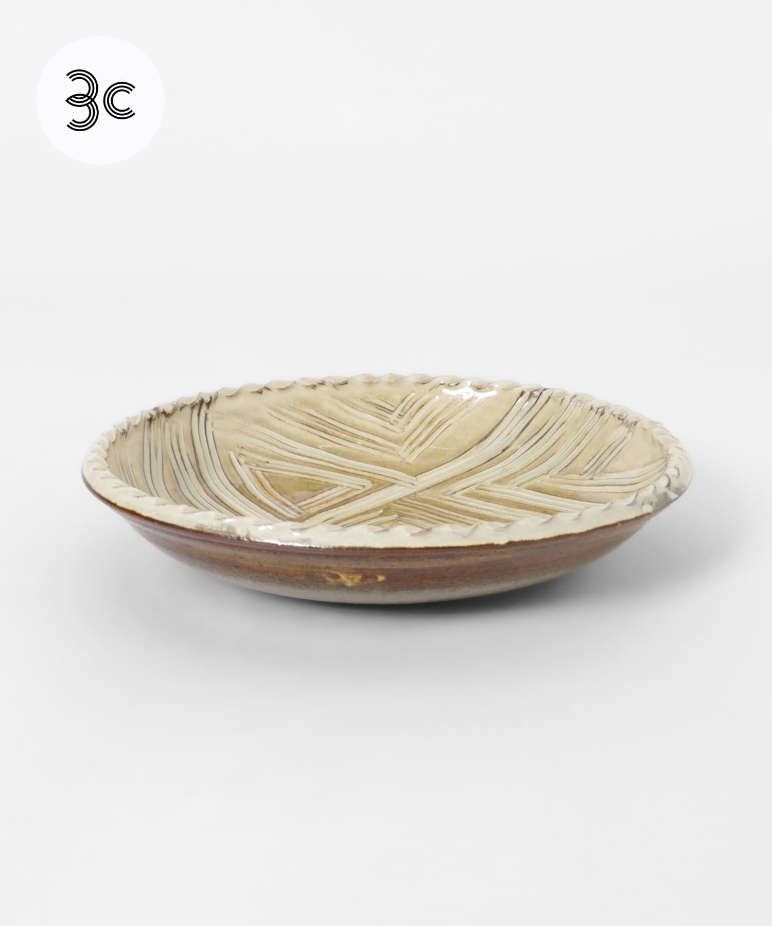 小代焼井上尚之　尺皿