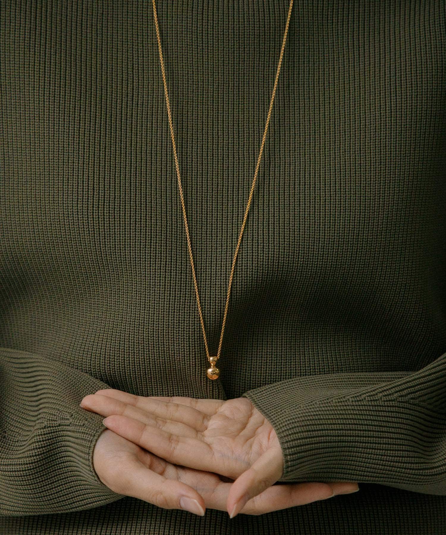 『別注』Naotokojima×URBAN RESEARCH　long ball necklace GOLD -