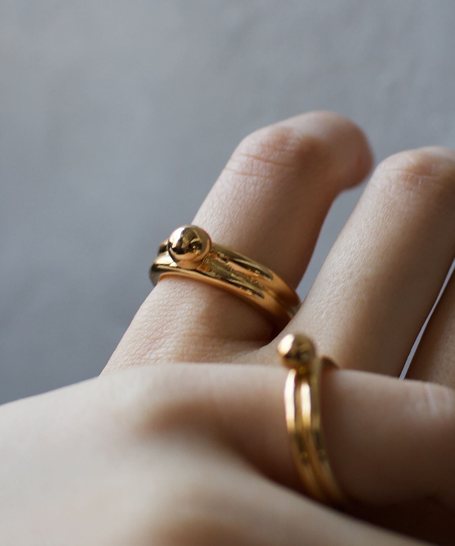 『別注』Naotokojima×URBAN RESEARCH　ball ring GOLD 11