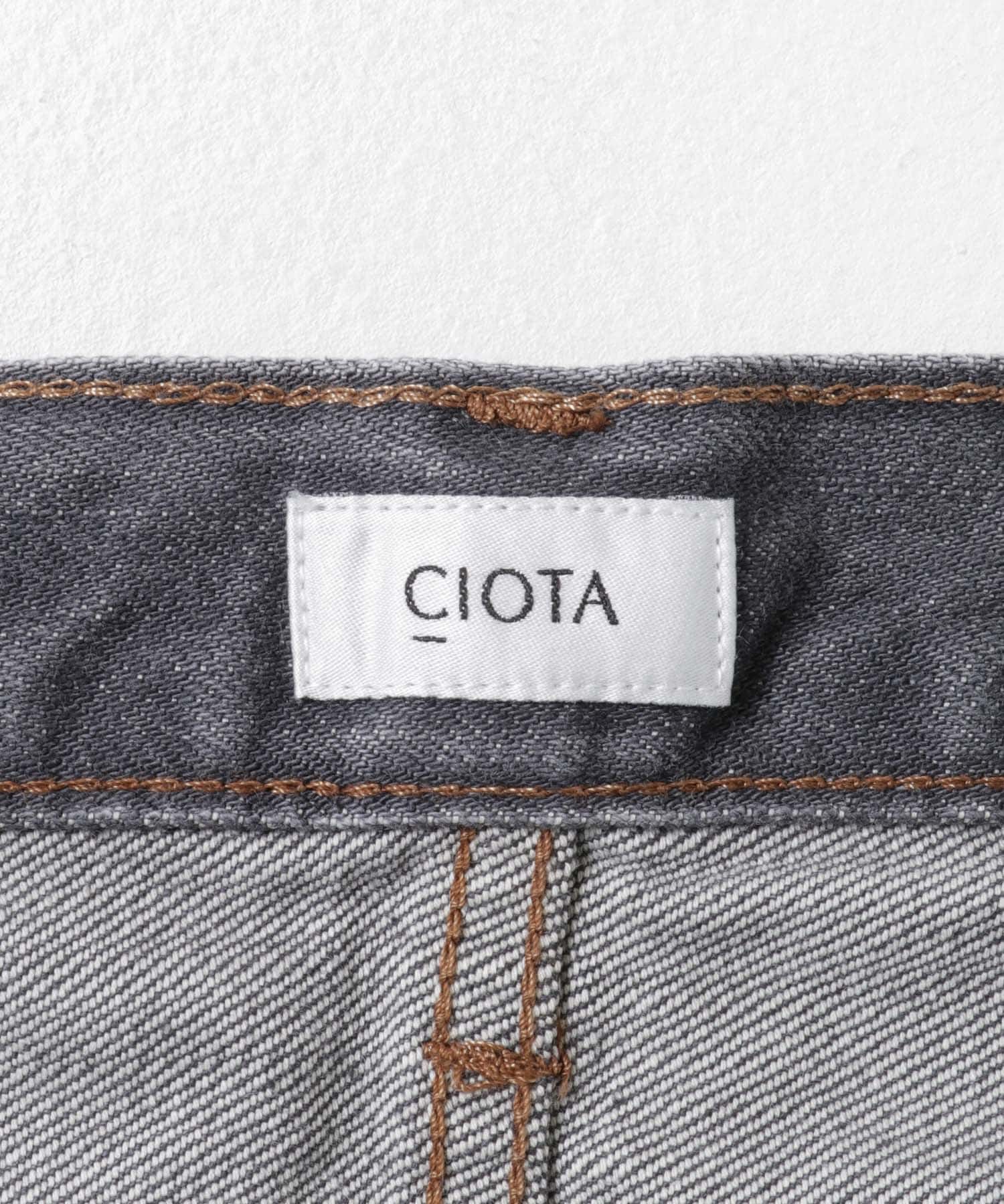CIOTA　スビンコットン13.5ozテーパードデニム M GREY 28
