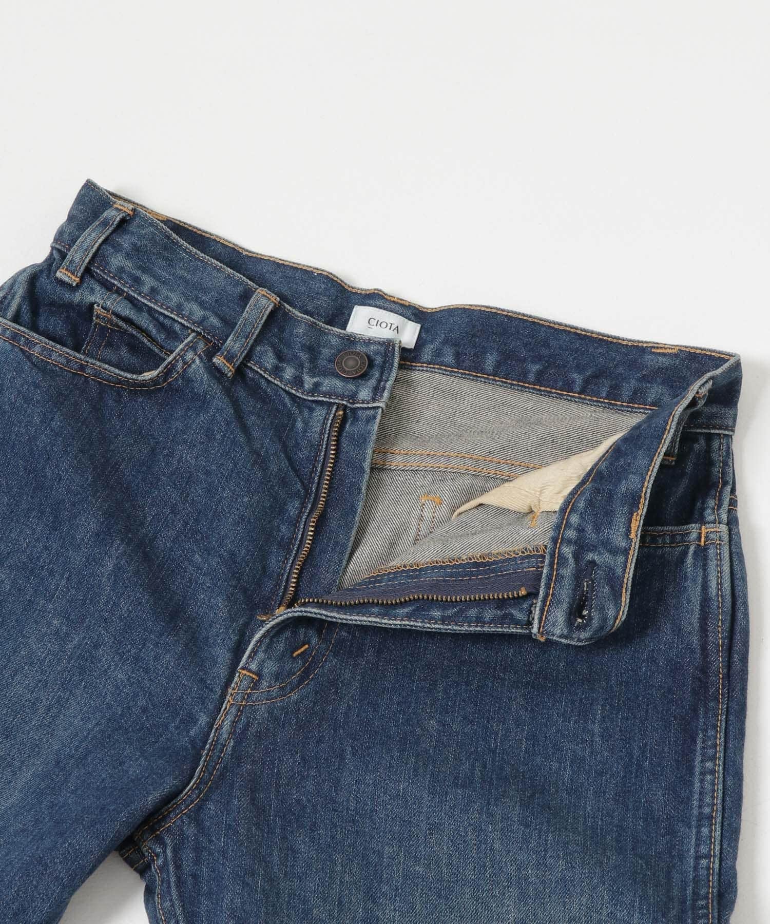 CIOTA　インディゴスビンコットンスリムデニム ダークブルー 27