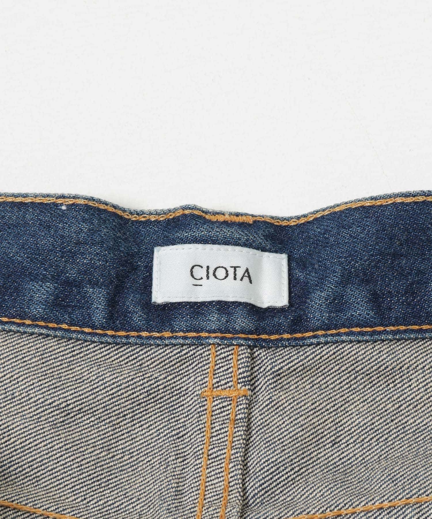 CIOTA　インディゴスビンコットンスリムデニム ダークブルー 28