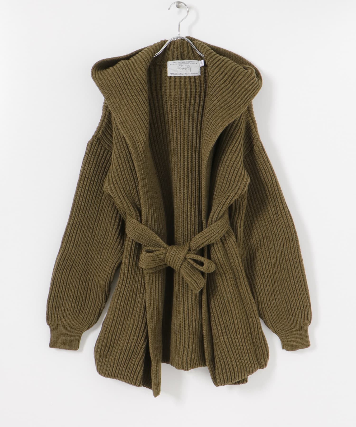 『別注』OLDDERBY KNITWEAR×UR　Open Front Hoodie MUSGO FREE