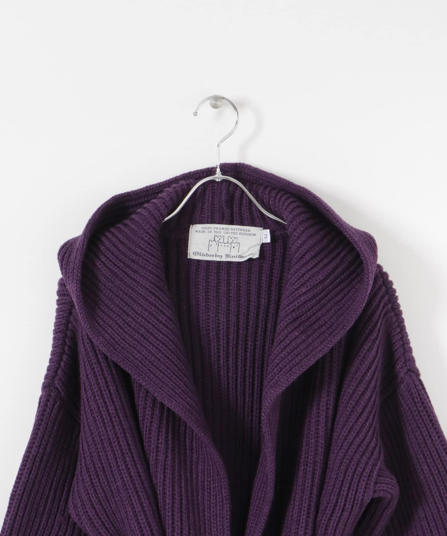 『別注』OLDDERBY KNITWEAR×UR　Open Front Hoodie PURPURA FREE