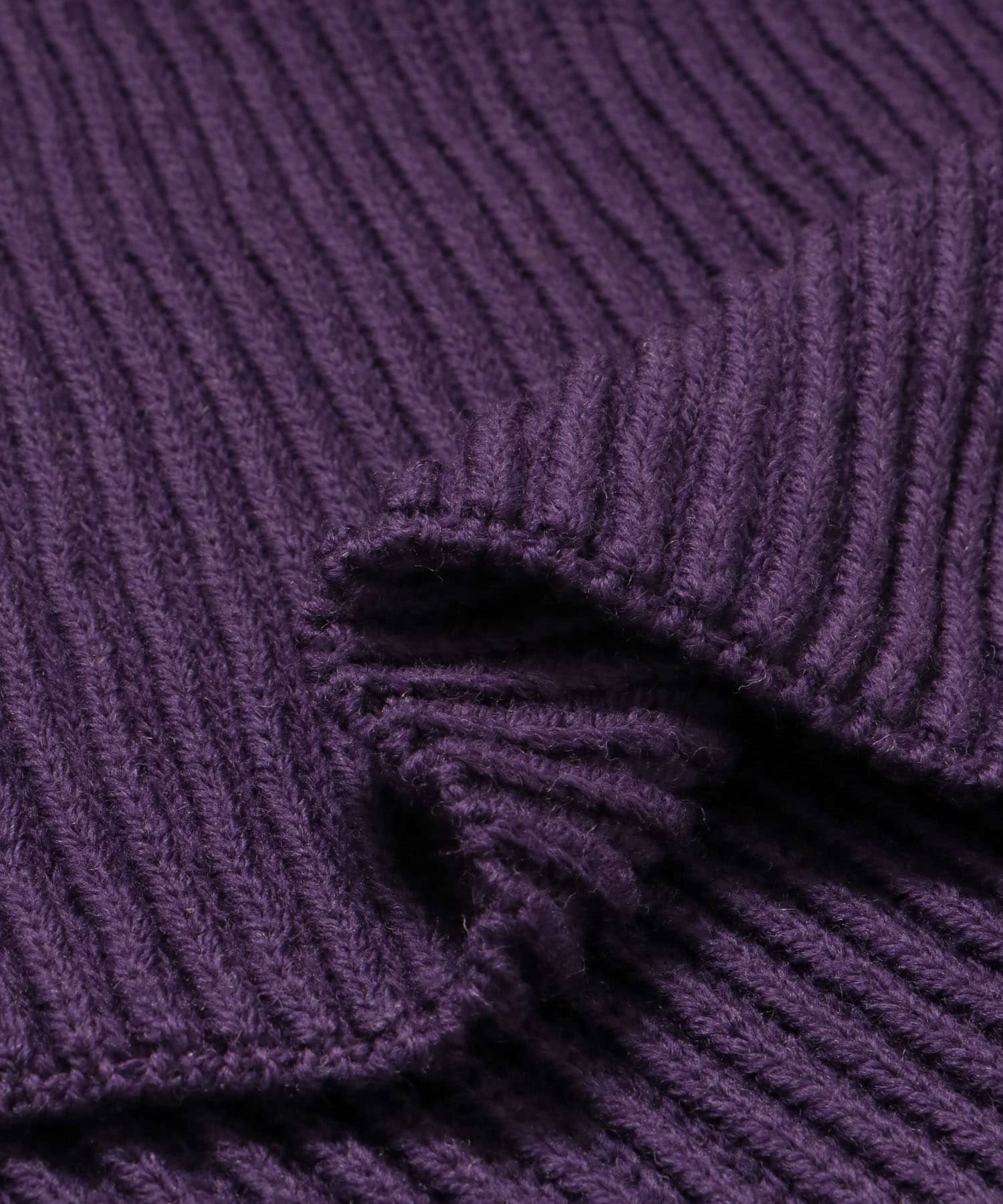 『別注』OLDDERBY KNITWEAR×UR　Open Front Hoodie PURPURA FREE