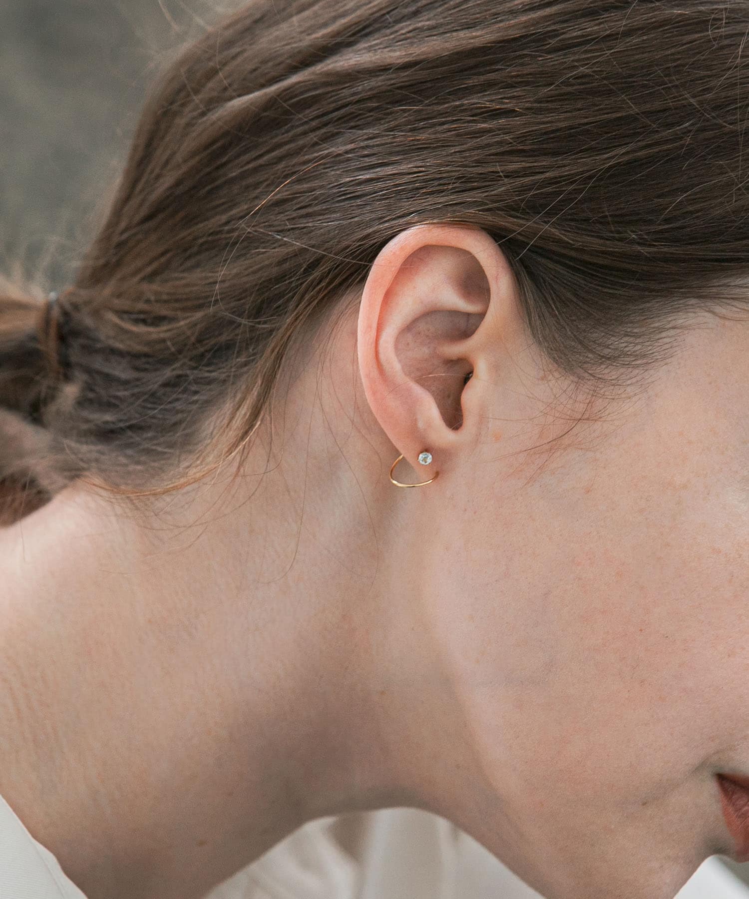 decor『デコール』　18K TopazTwistPierce Gold -