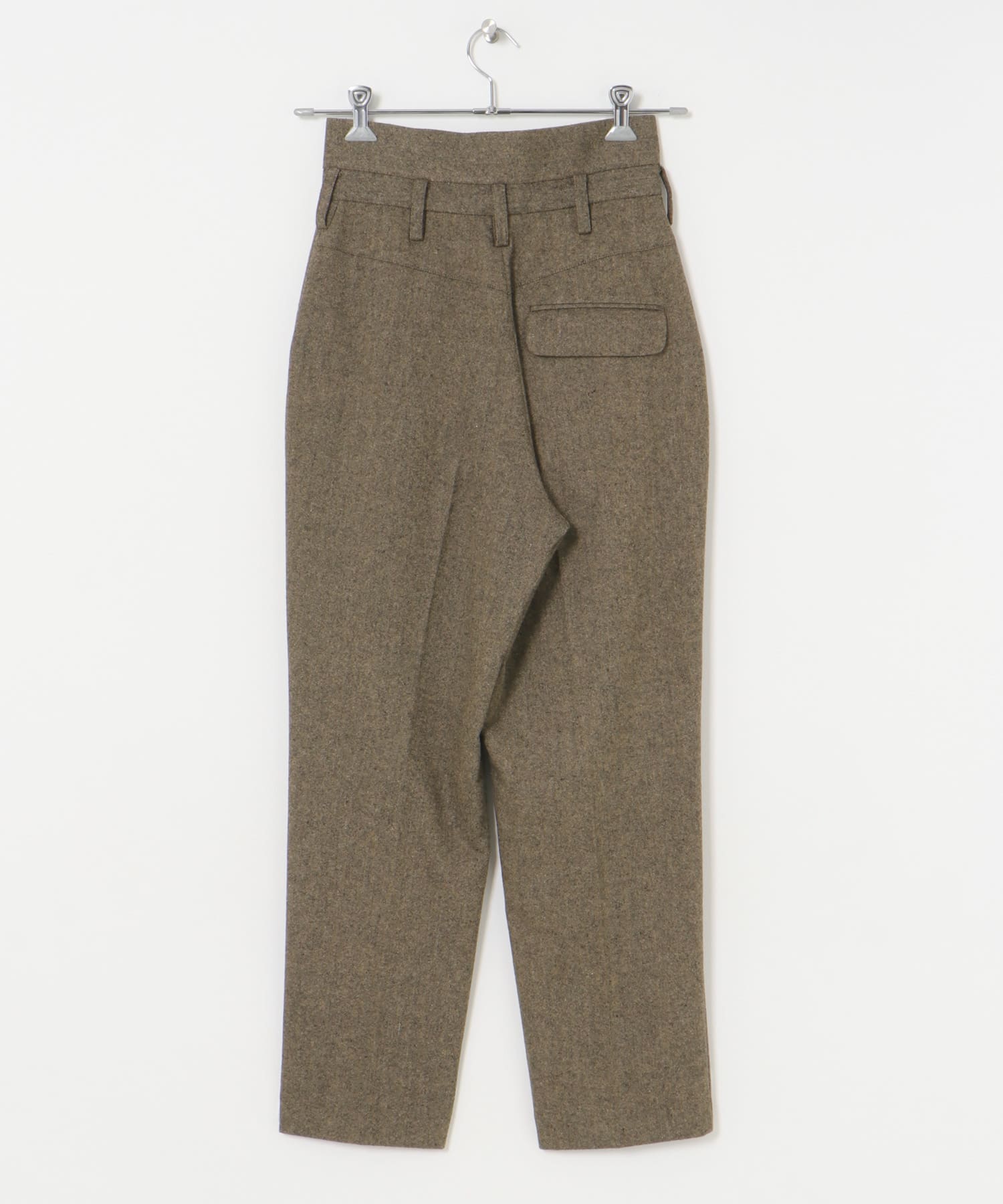 SATORU SASAKI　DOUBLE-BELTED TROUSERS BROWN 1
