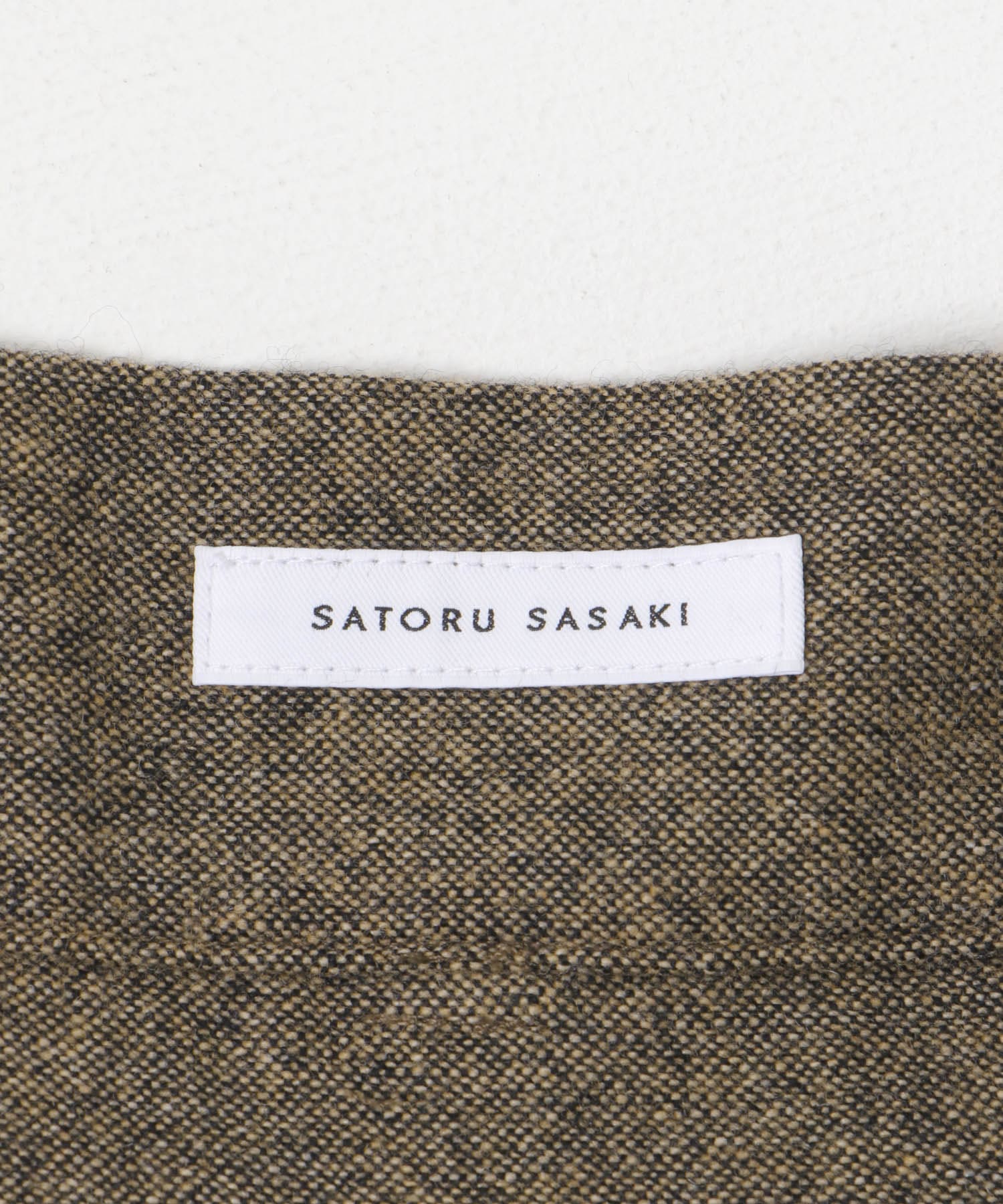 SATORU SASAKI　DOUBLE-BELTED TROUSERS BROWN 1