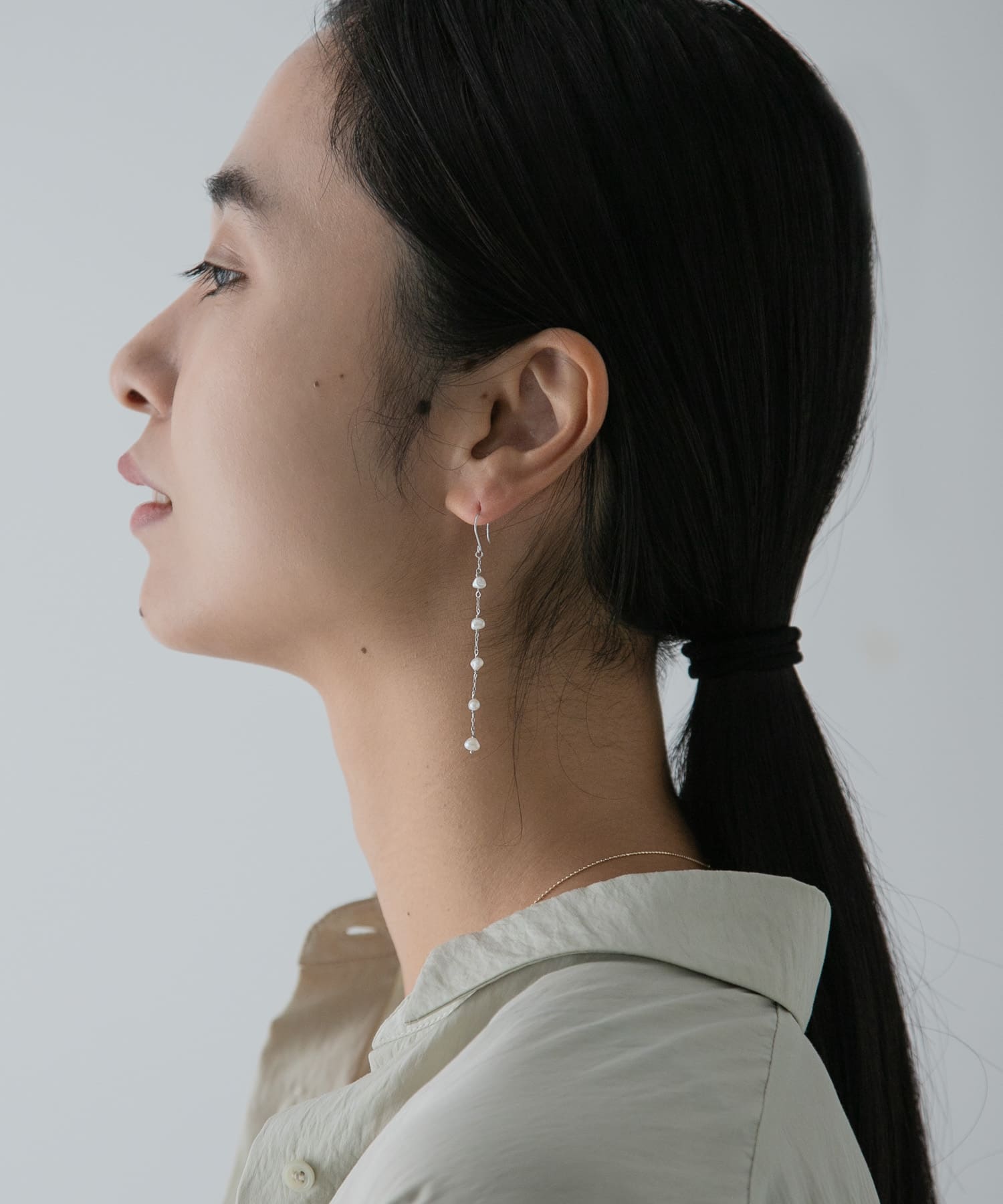 ff by decor urban research　アコヤケシパールドットピアス パール -