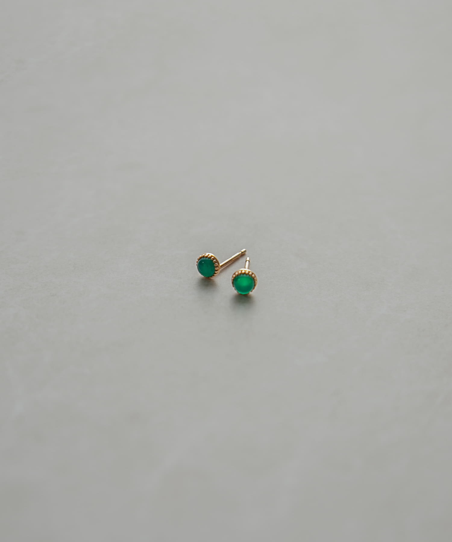 ff by decor urban research　ストーンピアス グリーンオニキス -