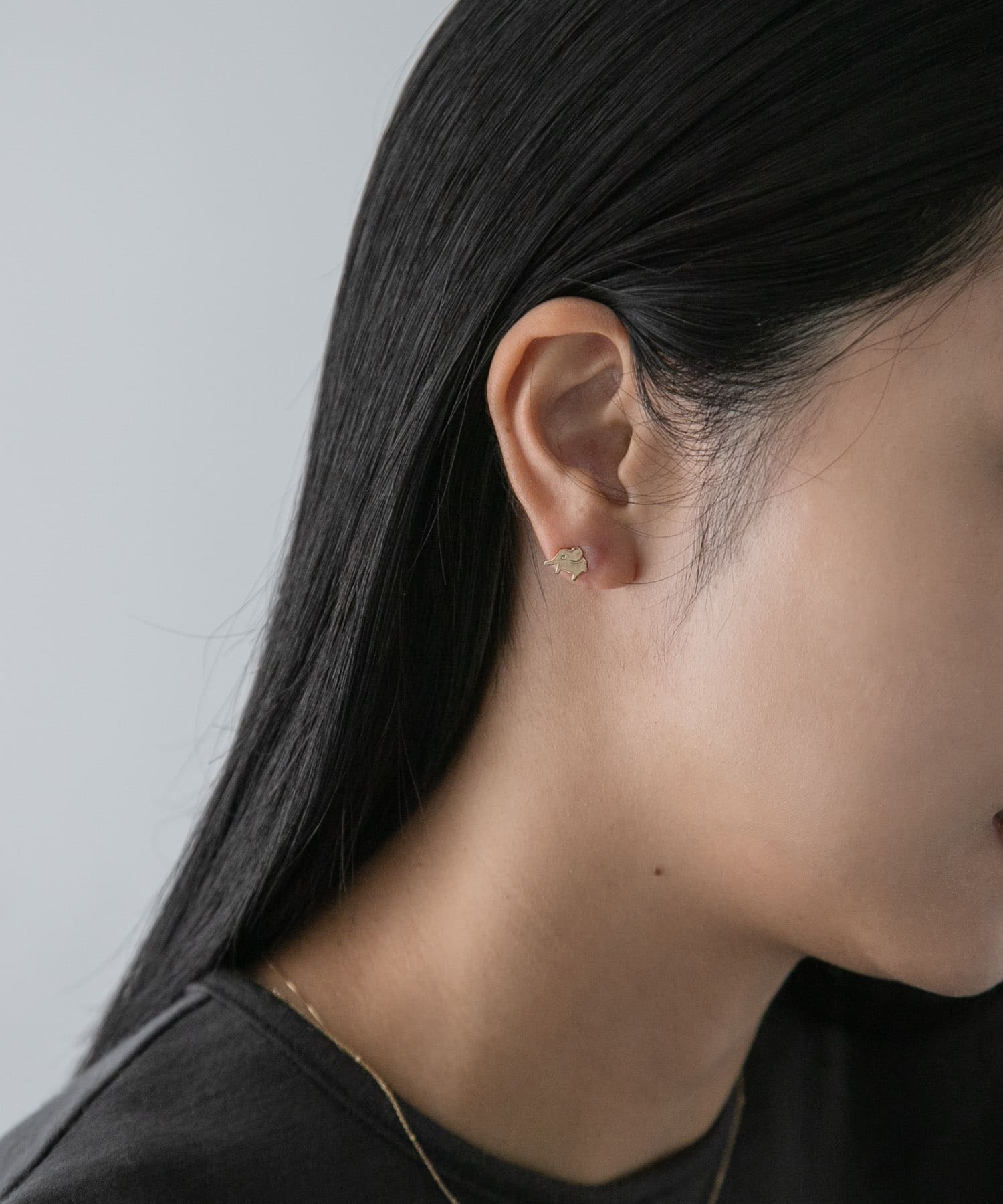 ff by decor urban research　ゾウピアス K10YG -