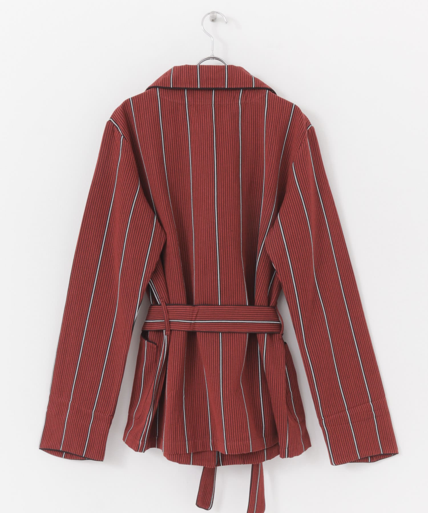 P.Le Moult　ROUND-LAPEL-JACKET BUR/RD/WH 3