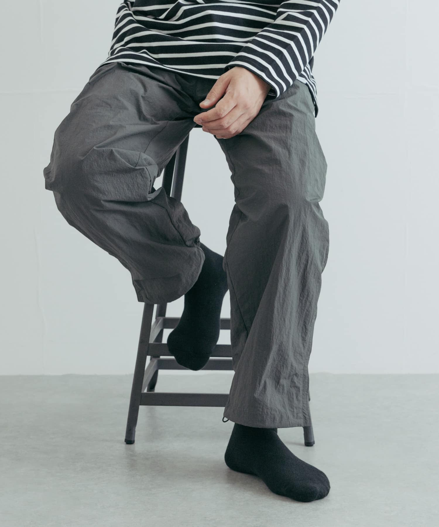『UR TECH』ソリッドソックス BLACK 25-28