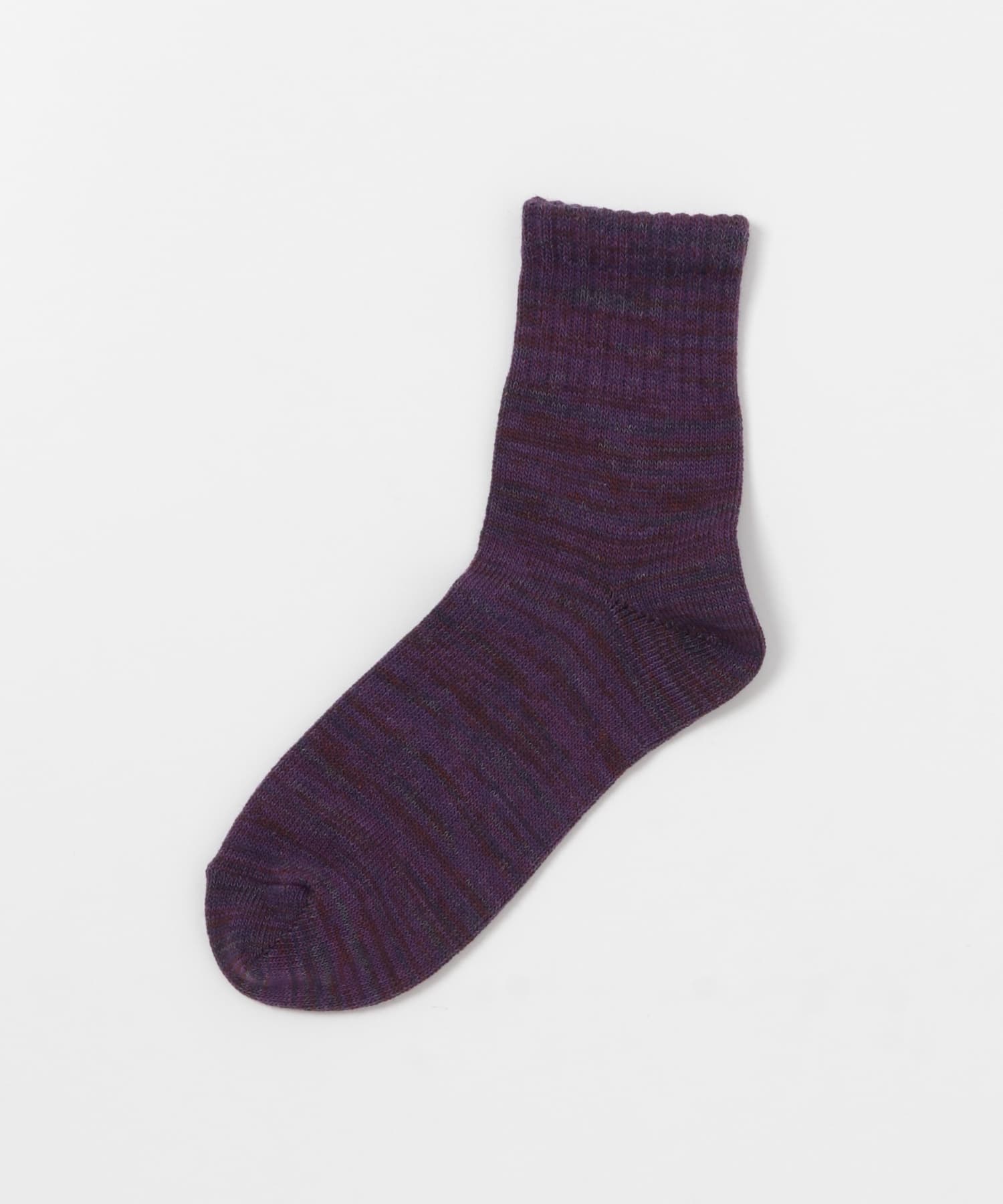 『UR TECH』ミックスカラーリブソックス PURPLE 22-24