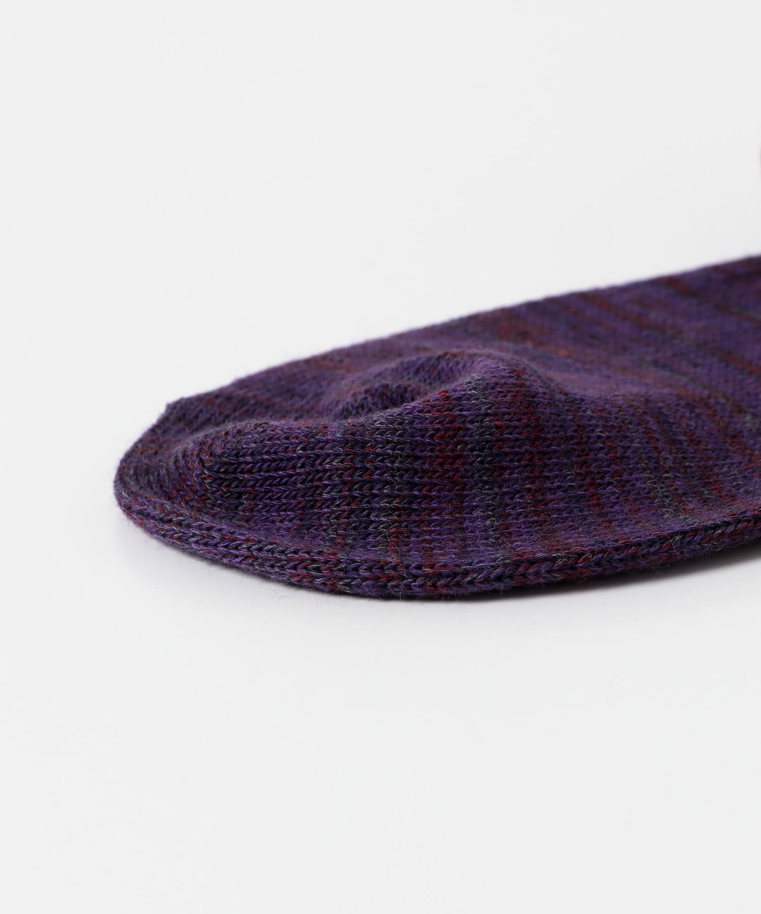 『UR TECH』ミックスカラーリブソックス PURPLE 22-24