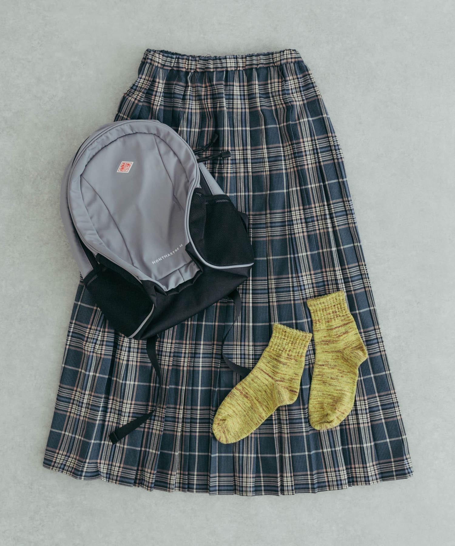 『UR TECH』ミックスカラーリブソックス YELLOW 22-24