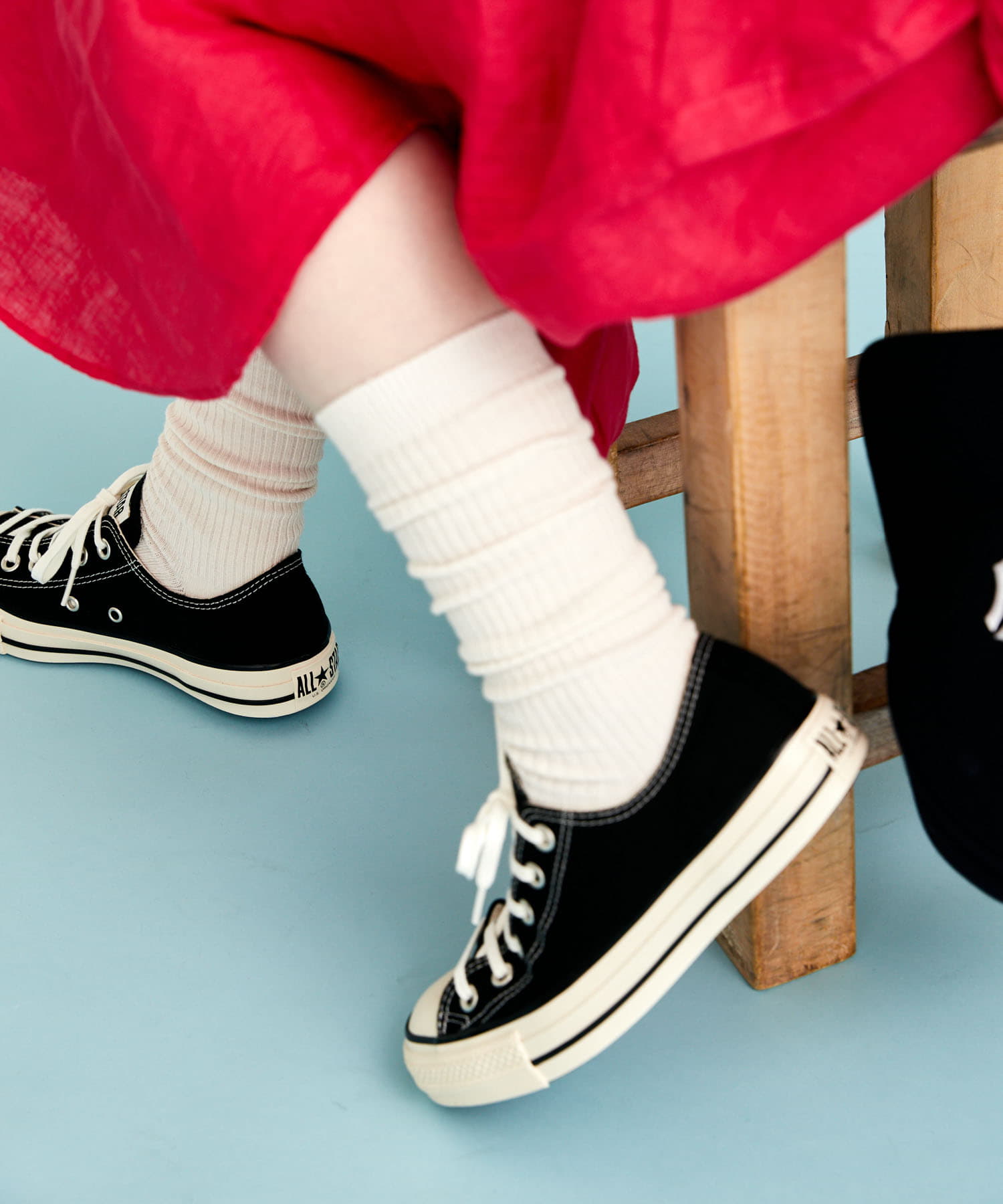 『UR TECH』ロングリブソックス OFF WHITE 22-24